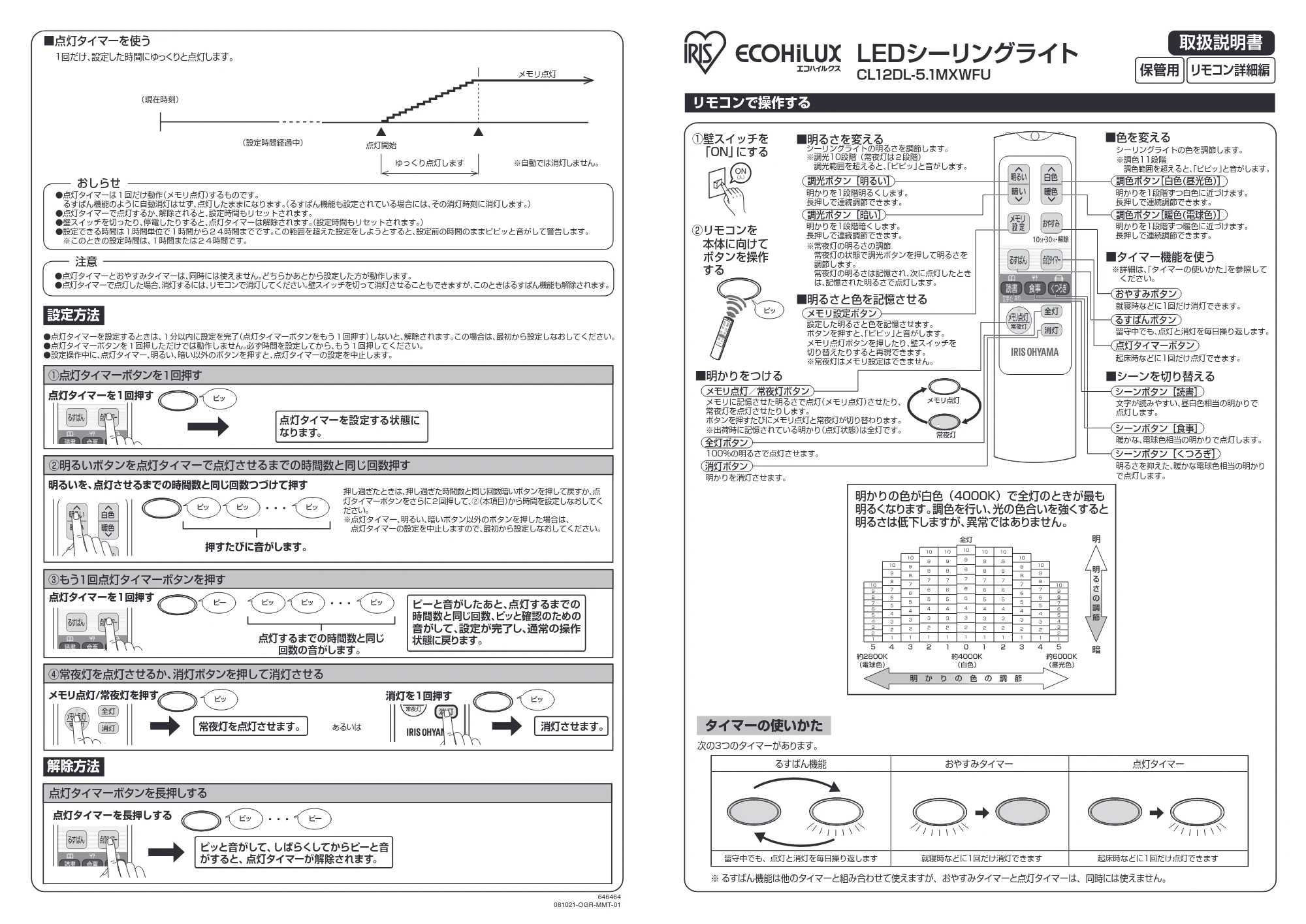アイリスオーヤマ CL12DL-5 取扱説明書 — 原本ページ — 3ページ