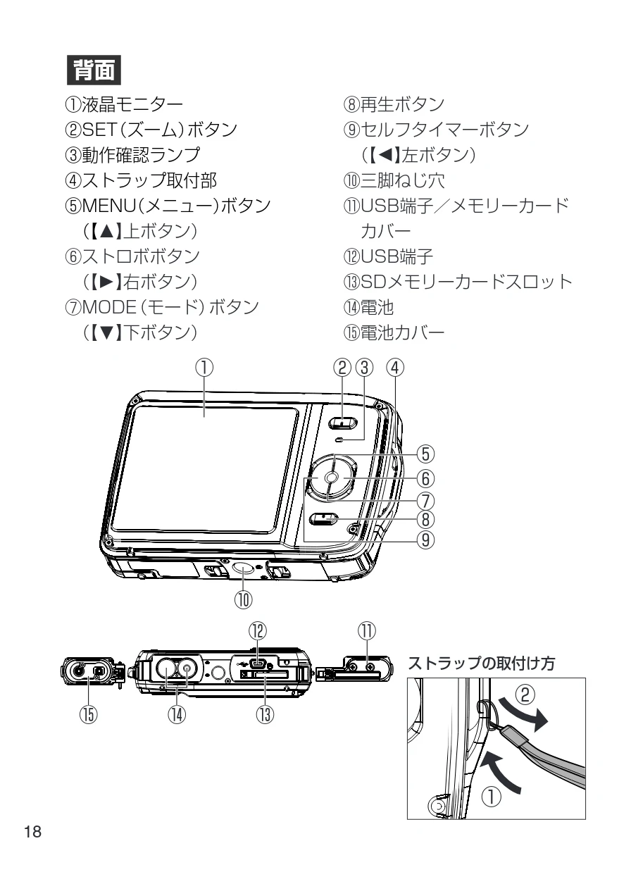 日立 HDC-W902 取扱説明書 — 図版 18-1 — 18ページ