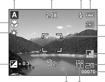 日立 HDC-W902 取扱説明書 — ■液晶モニターの表示 — 図版 21-1 — 21ページ