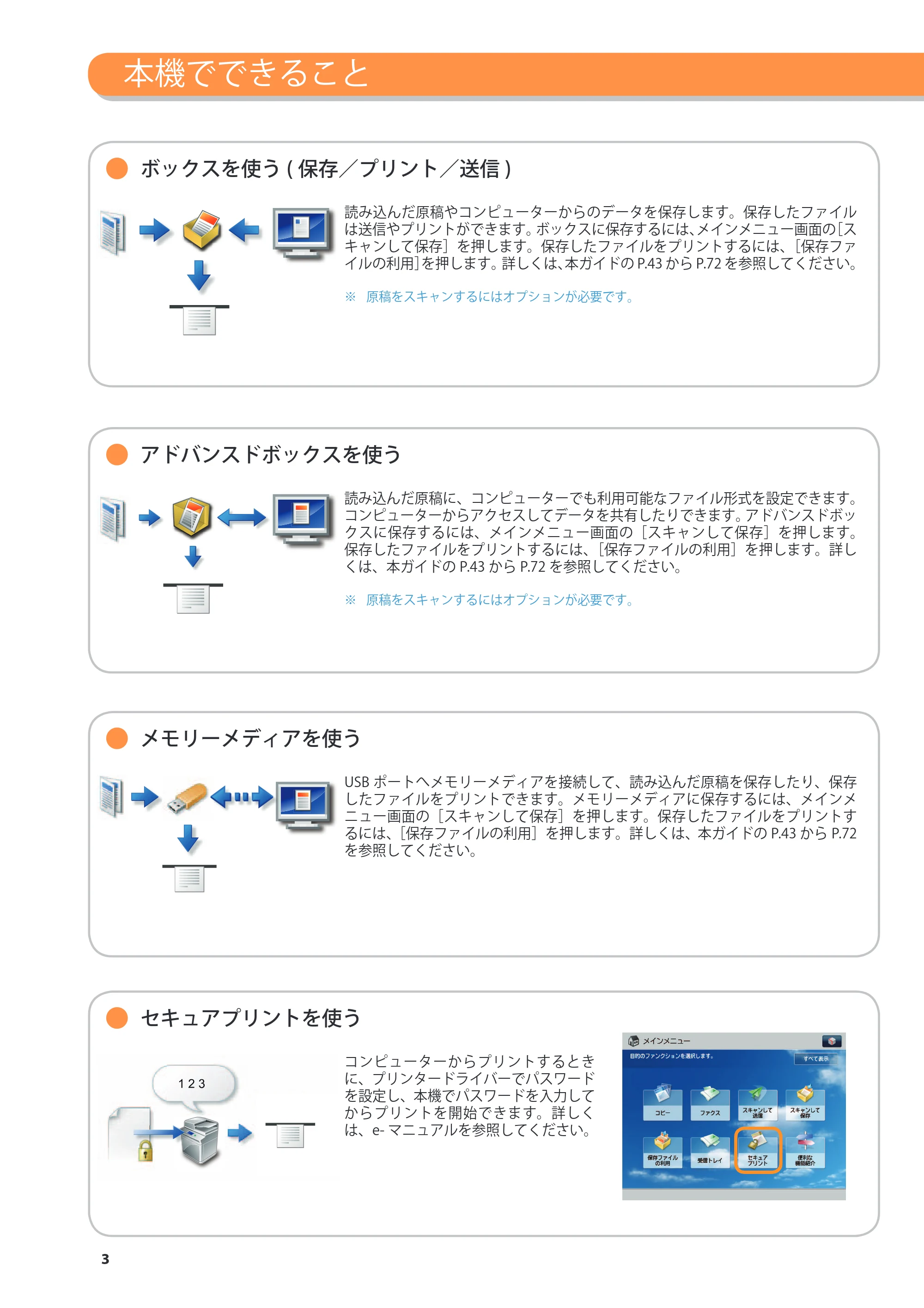 キヤノン imageRUNNER ADVANCE 8105 PRO/8105B/8095 PRO/8095B/8085 PRO/8085B こんなことができます 2012年3月27日更新(PDF:12.3MB) — 原本ページ — 4ページ