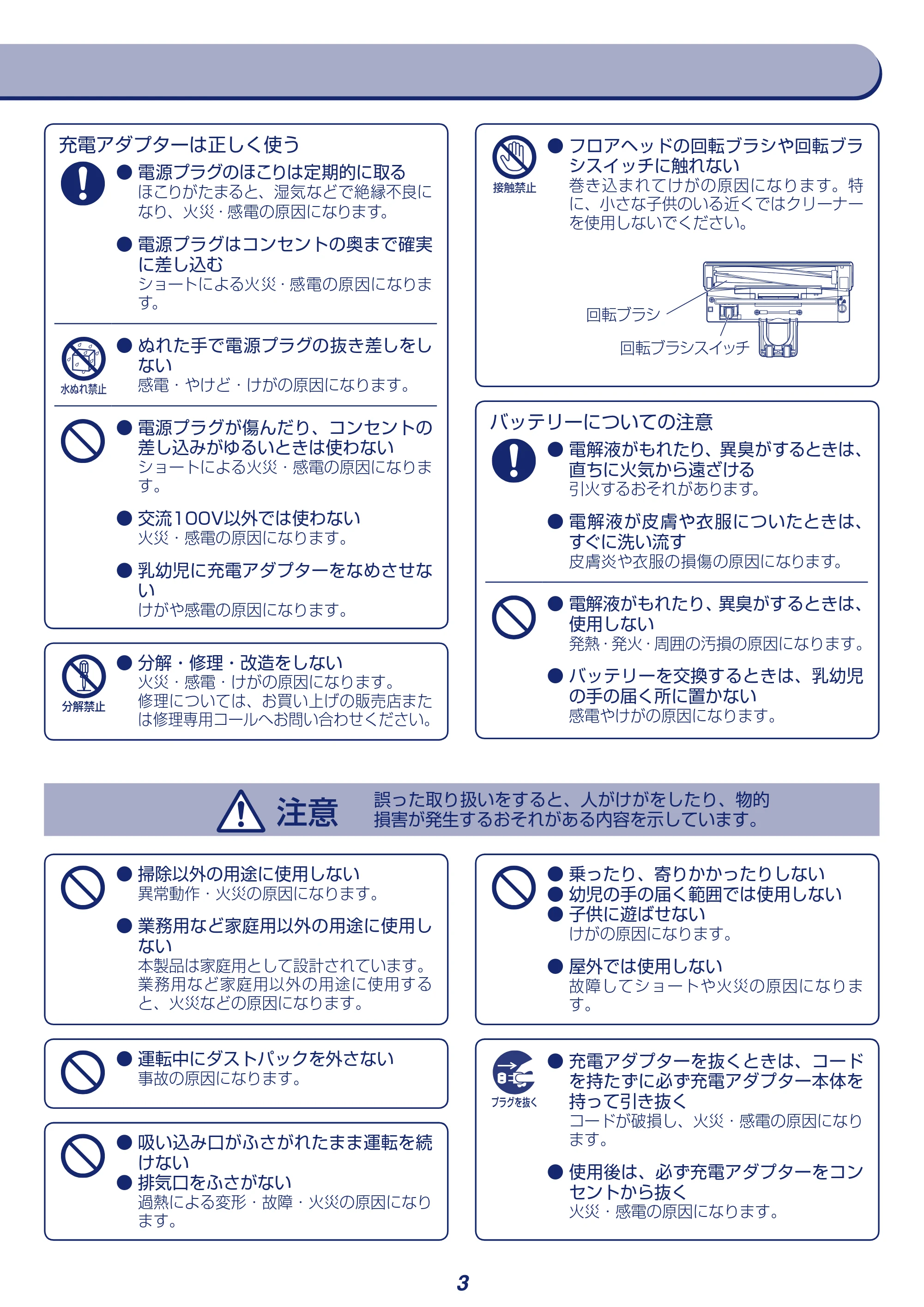 アイリスオーヤマ KIC-SLDCP5 取扱説明書 — 原本ページ — 3ページ