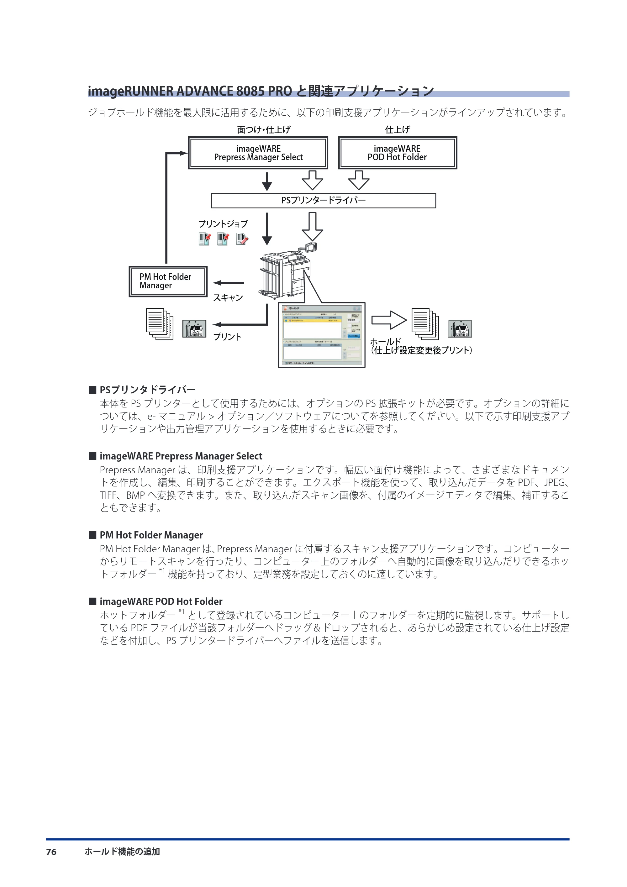 キヤノン imageRUNNER ADVANCE 8105 PRO/8105B/8095 PRO/8095B/8085 PRO/8085B 機能追加／変更のお知らせ 2011年7月12日更新（PDF：6.84MB） — imageRUNNER ADVANCE 8085 PROと関連アプリケーション — 原本ページ — 78ページ