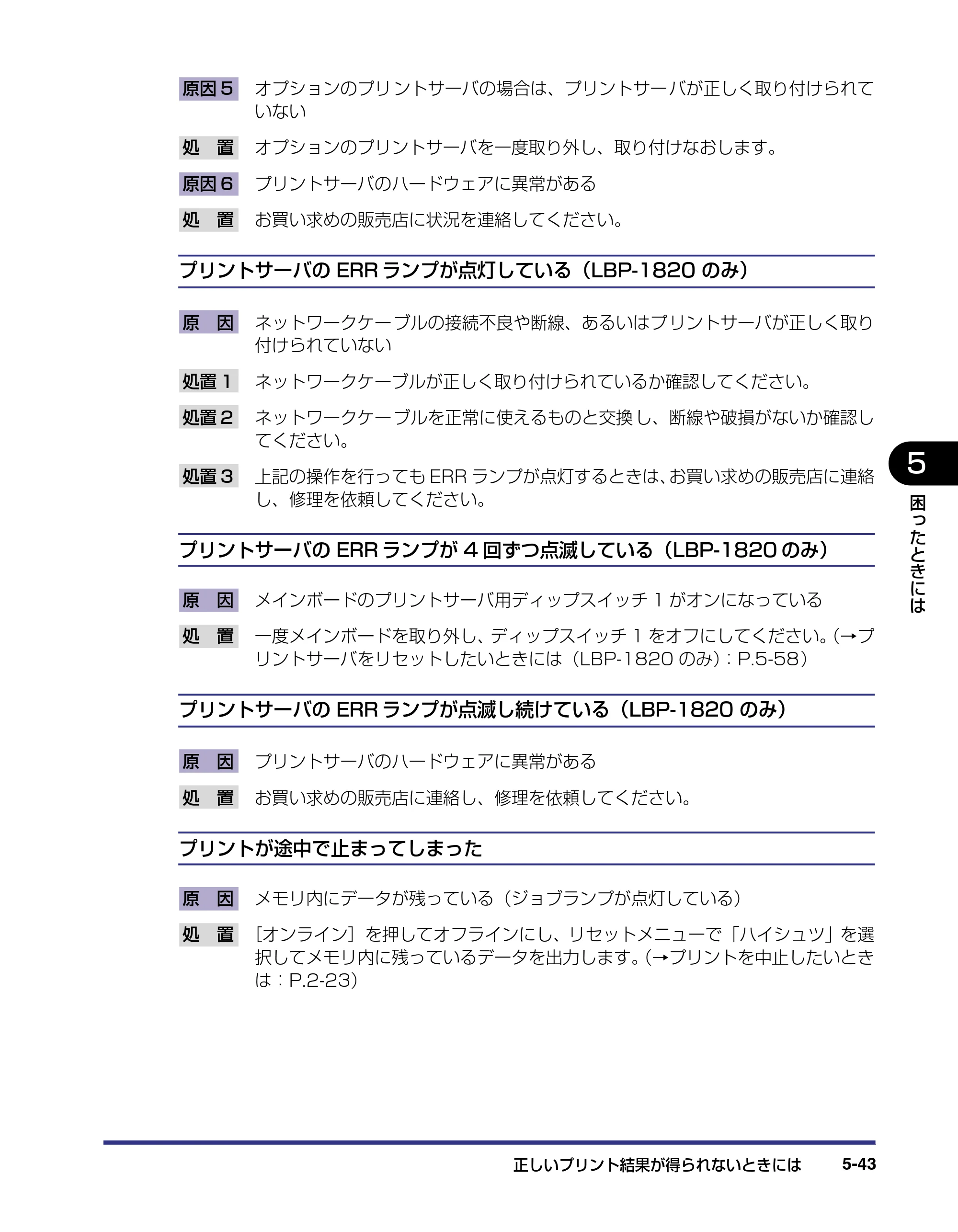 キヤノン LBP-1820/1620 ユーザーズガイド 2006年5月25日更新 （PDF形式／4.97Mバイト） — 原本ページ — 195ページ