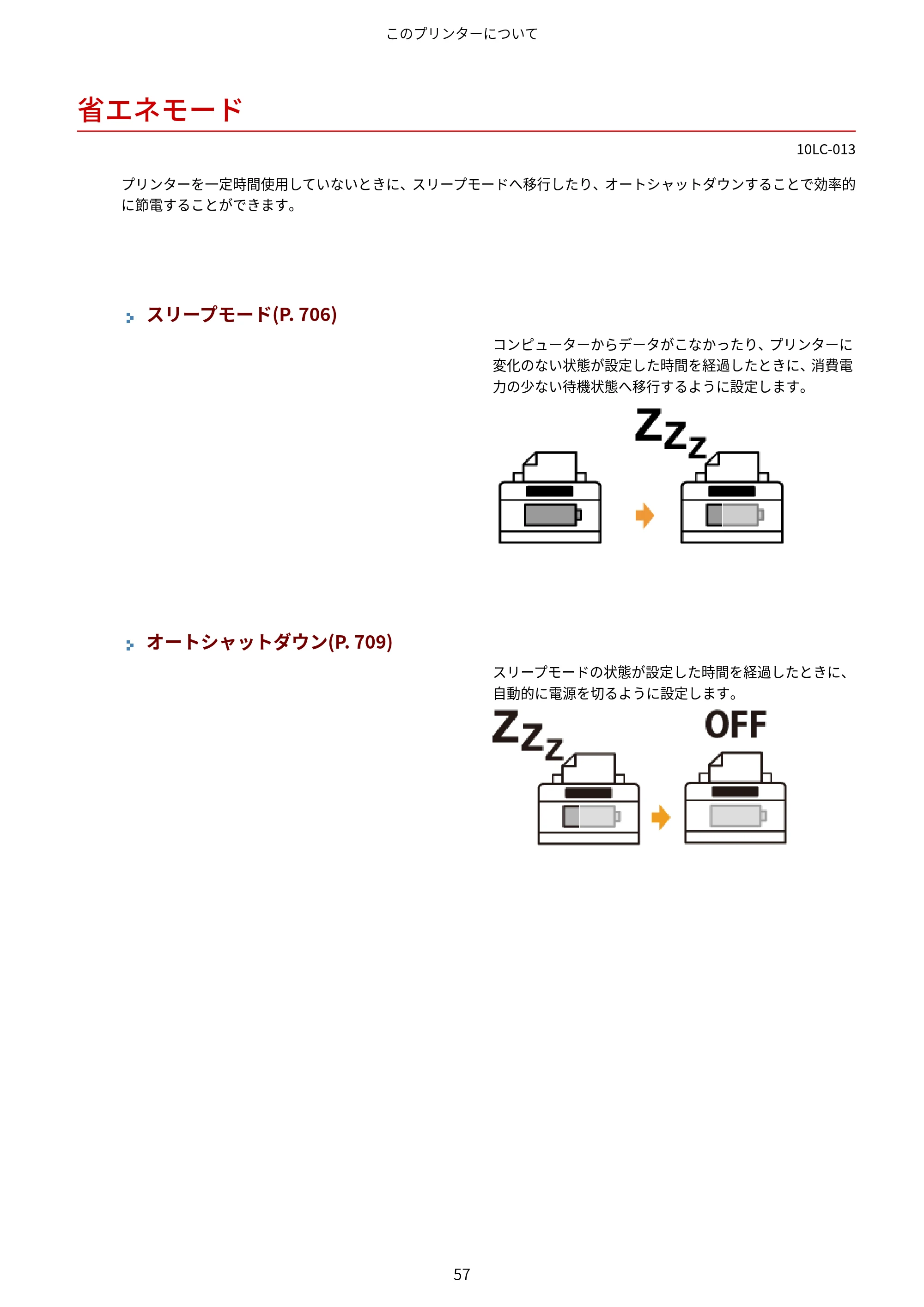 キヤノン LBP843Ci/LBP842C/LBP841C ユーザーズガイド 2020年8月6日掲載（PDF：12.6MB） — 省エネモード — 原本ページ — 69ページ