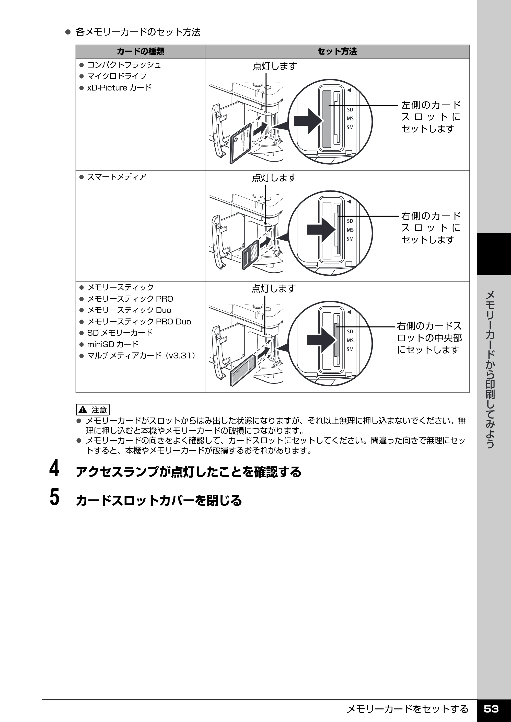 キヤノン PIXUS MP510 操作ガイド(本体操作編) (PDF形式/3.99Mバイト) — かんたんに写真を印刷する — 原本ページ — 55ページ