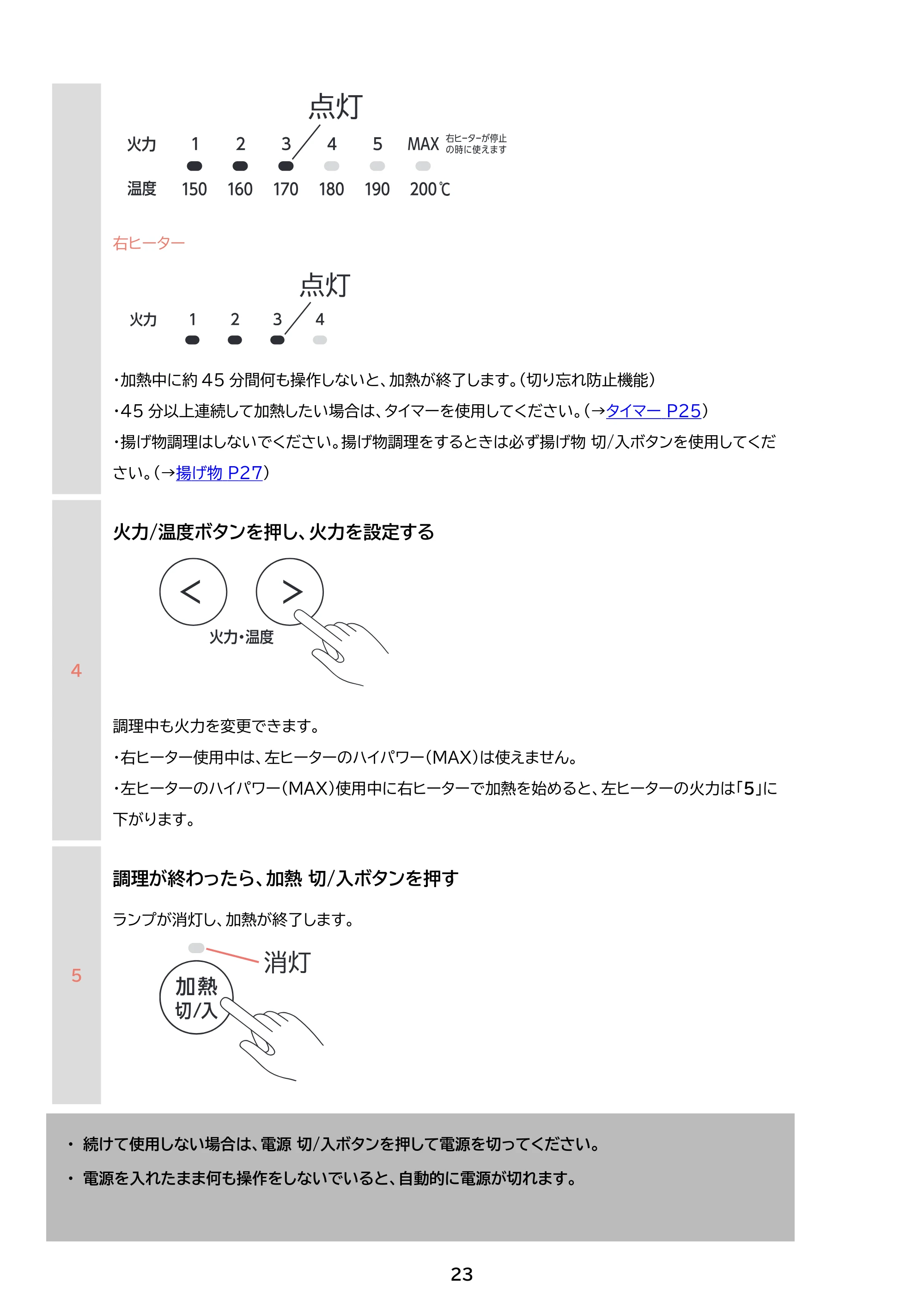 アイリスオーヤマ IHK-WKT41 取扱説明書 — 原本ページ — 23ページ
