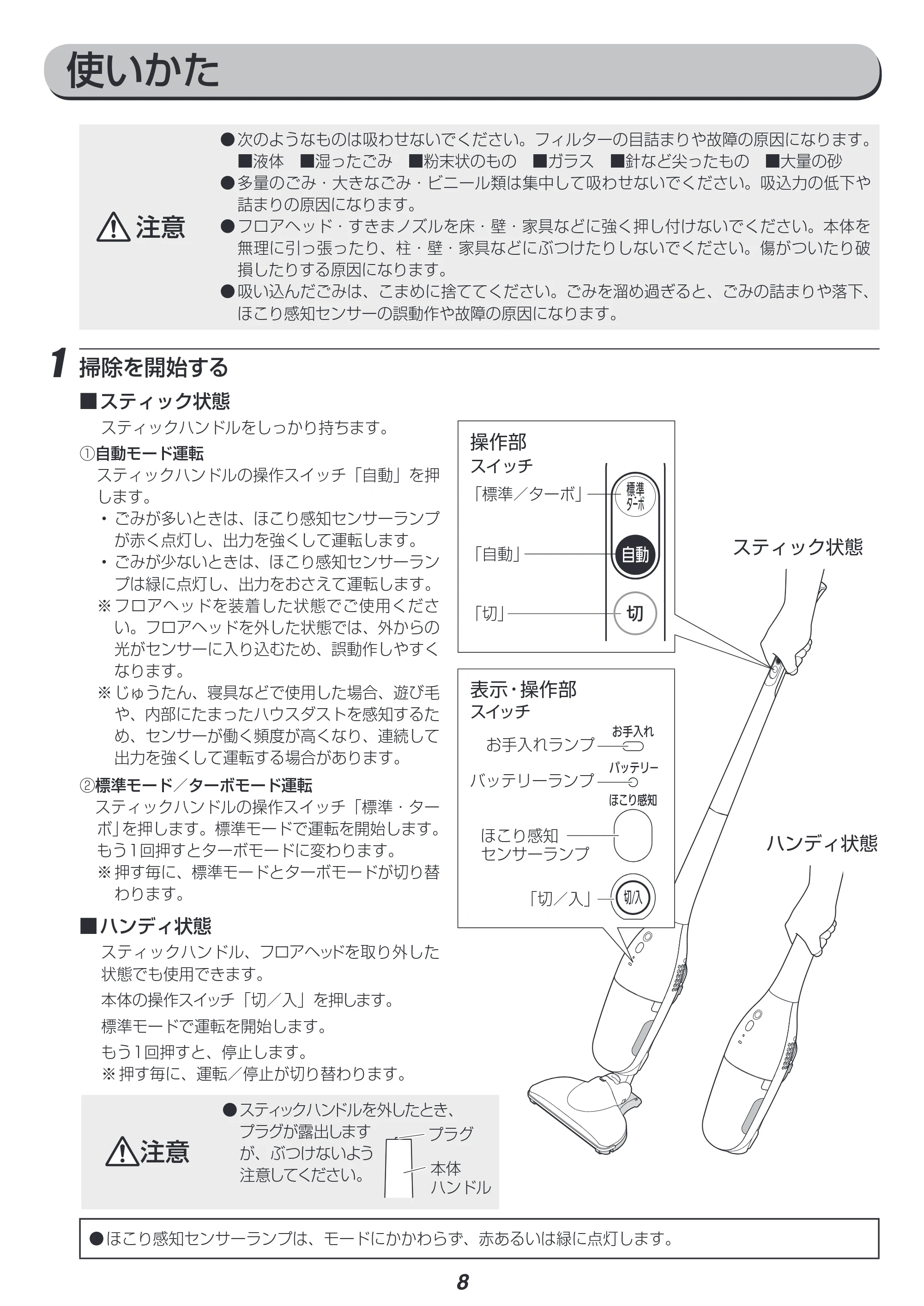 アイリスオーヤマ IC-SDC2 取扱説明書 — 原本ページ — 8ページ