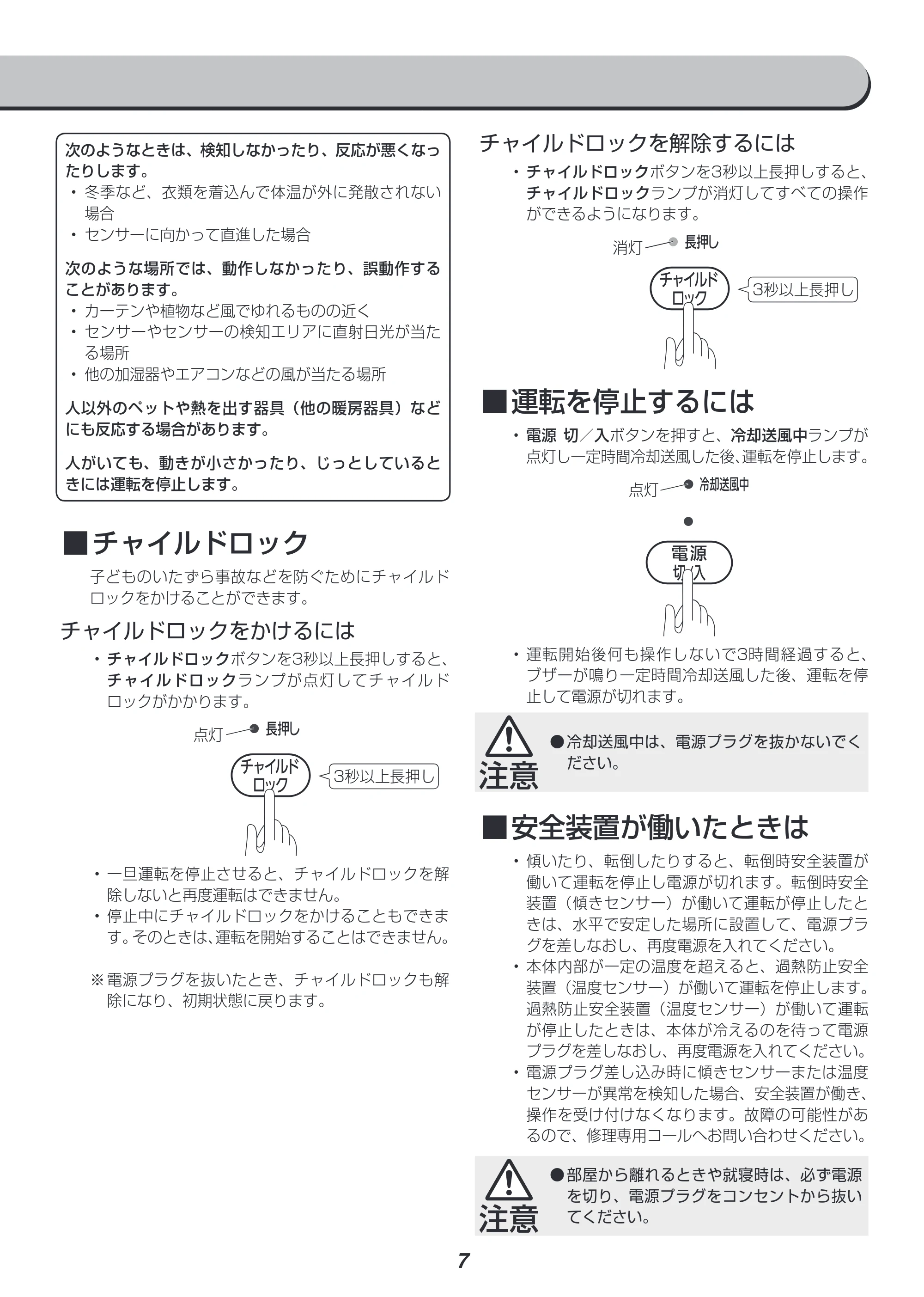 アイリスオーヤマ PDH-1200TD1 取扱説明書 — 原本ページ — 7ページ