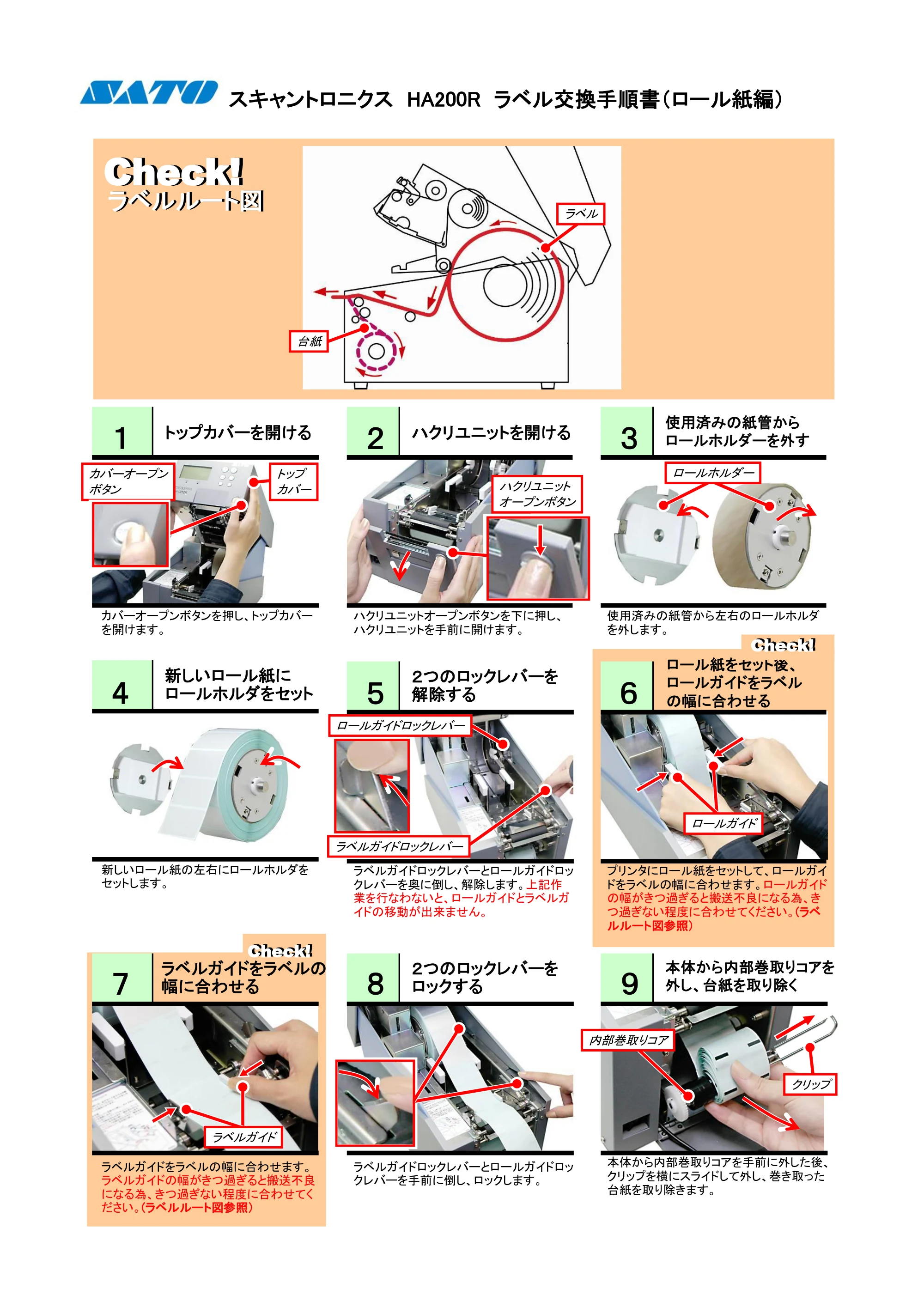 サトー HA212R / 224R PDFを見る — 原本ページ — 1ページ