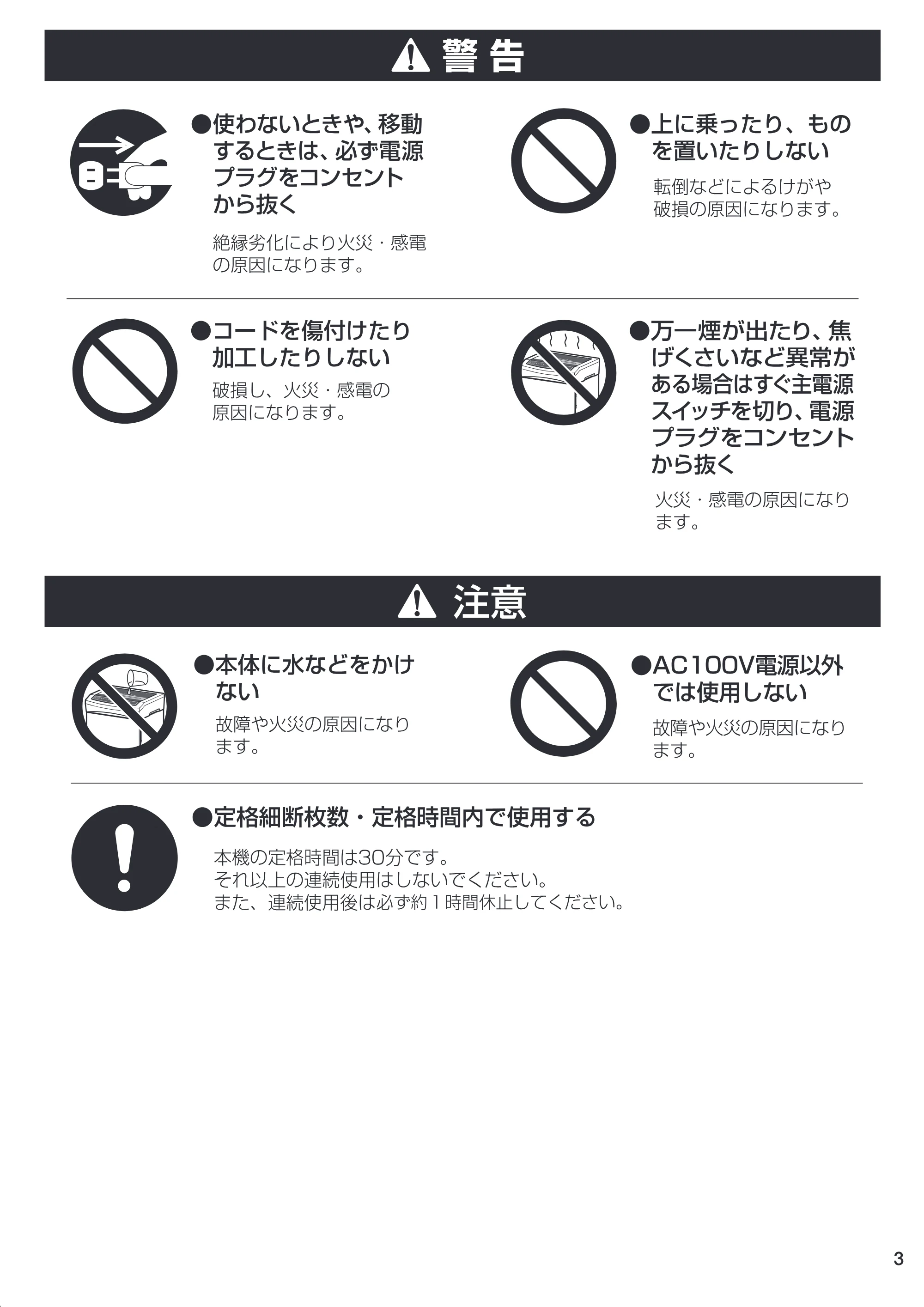 アイリスオーヤマ OF318 取扱説明書 — P03 [Converted] — 原本ページ — 3ページ
