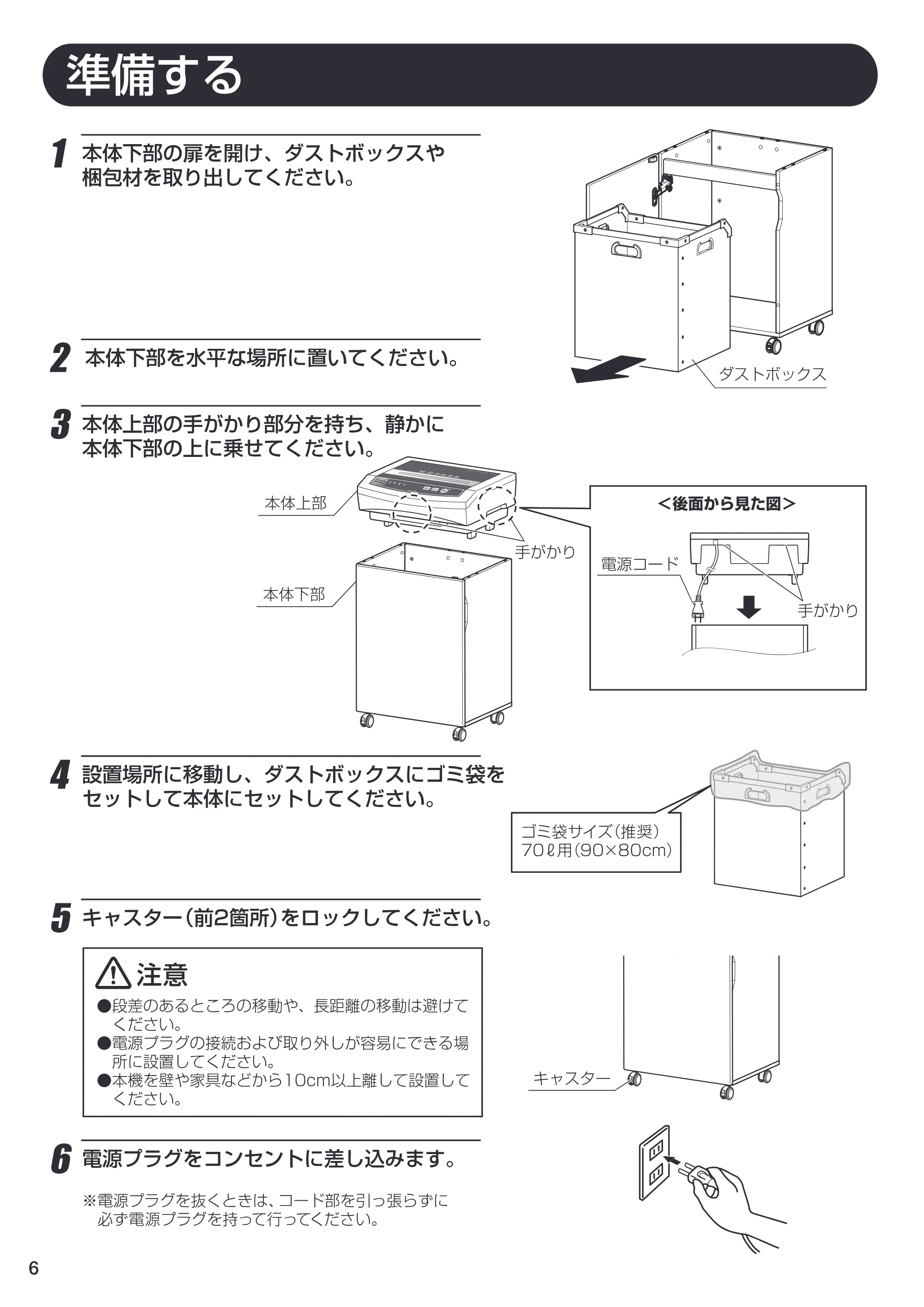 アイリスオーヤマ OF318 取扱説明書 — P06 [Converted] — 原本ページ — 6ページ
