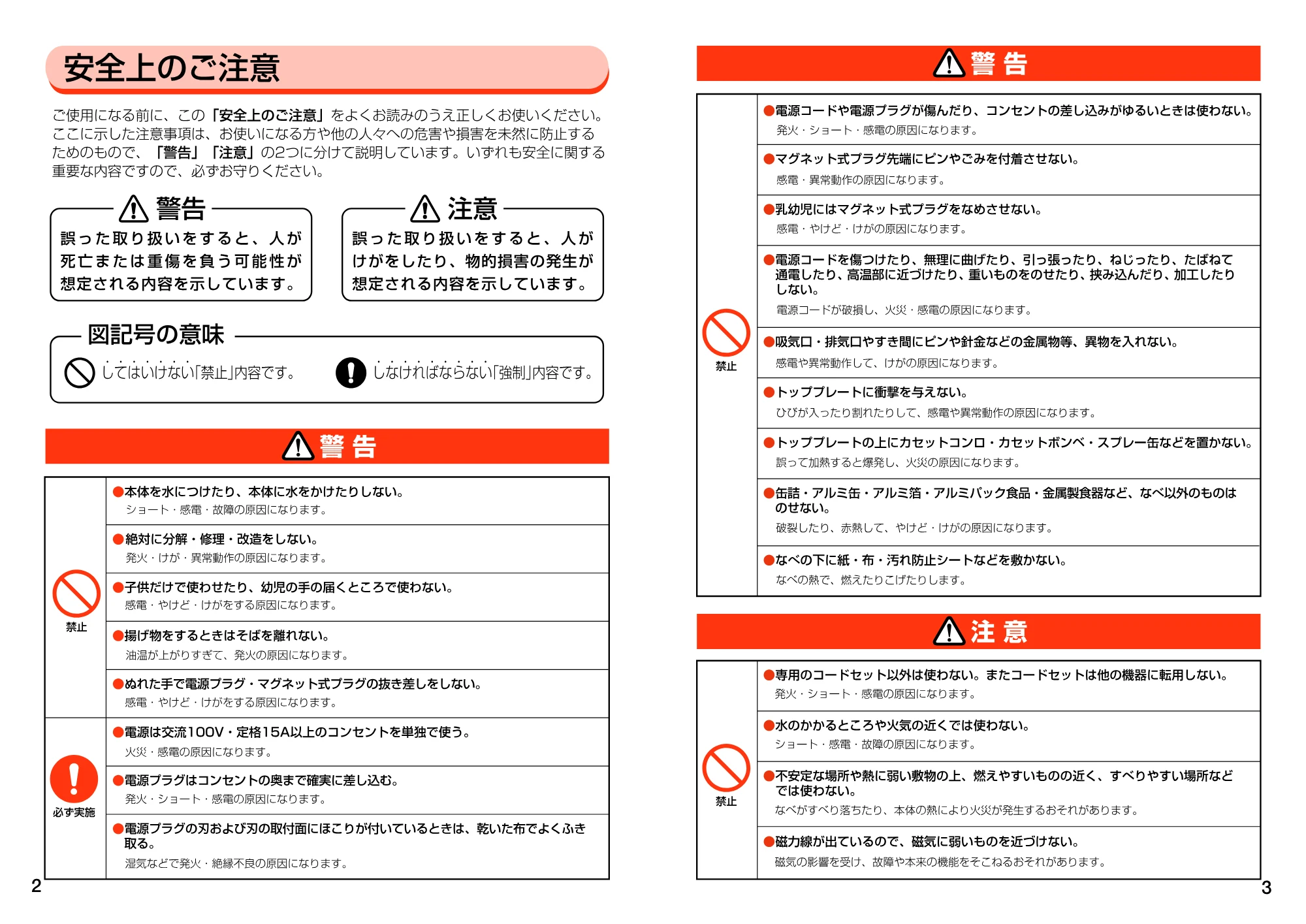 アイリスオーヤマ IHK-1200 取扱説明書 — 原本ページ — 2ページ