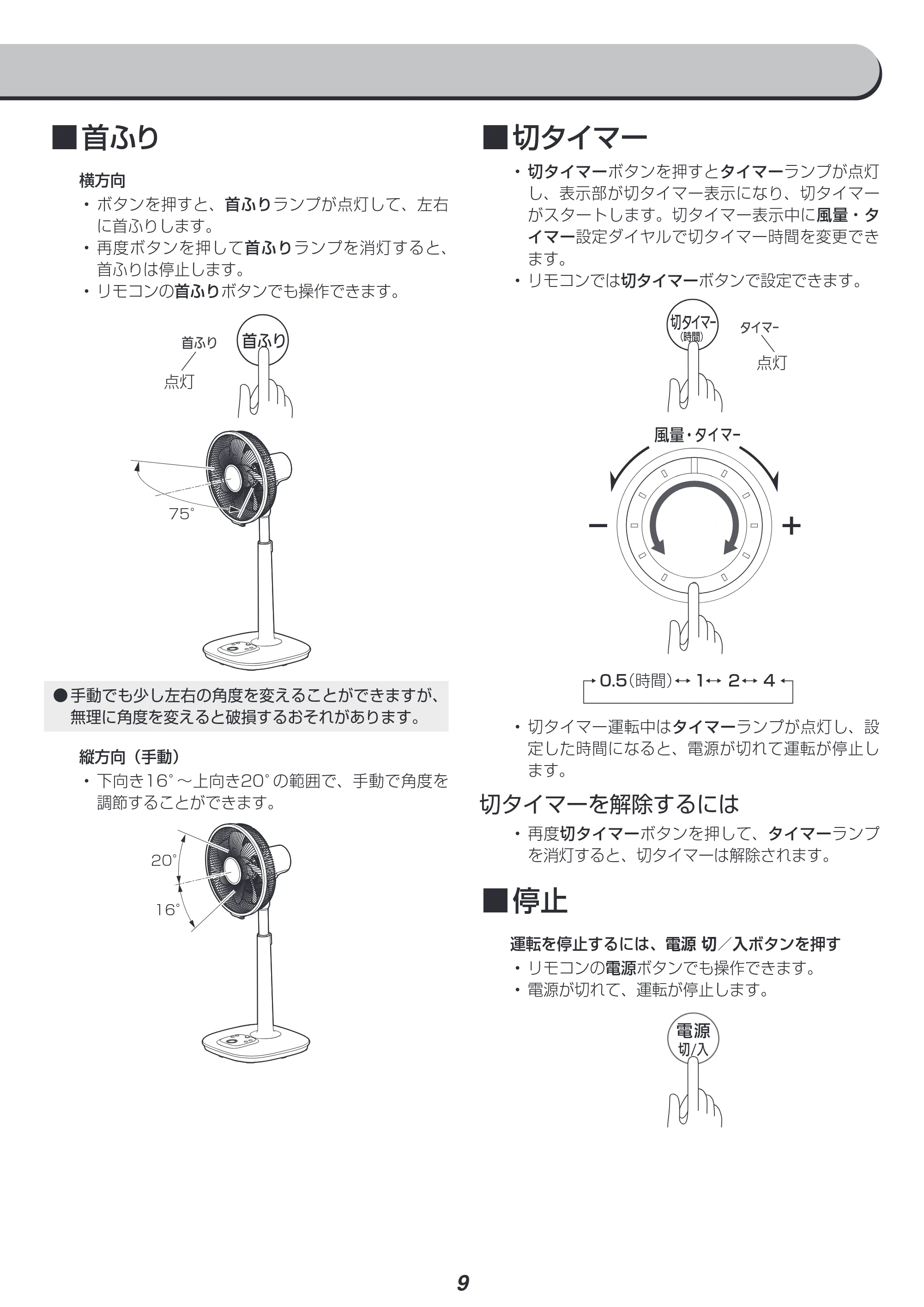 アイリスオーヤマ LFD-306H 取扱説明書 — 原本ページ — 9ページ