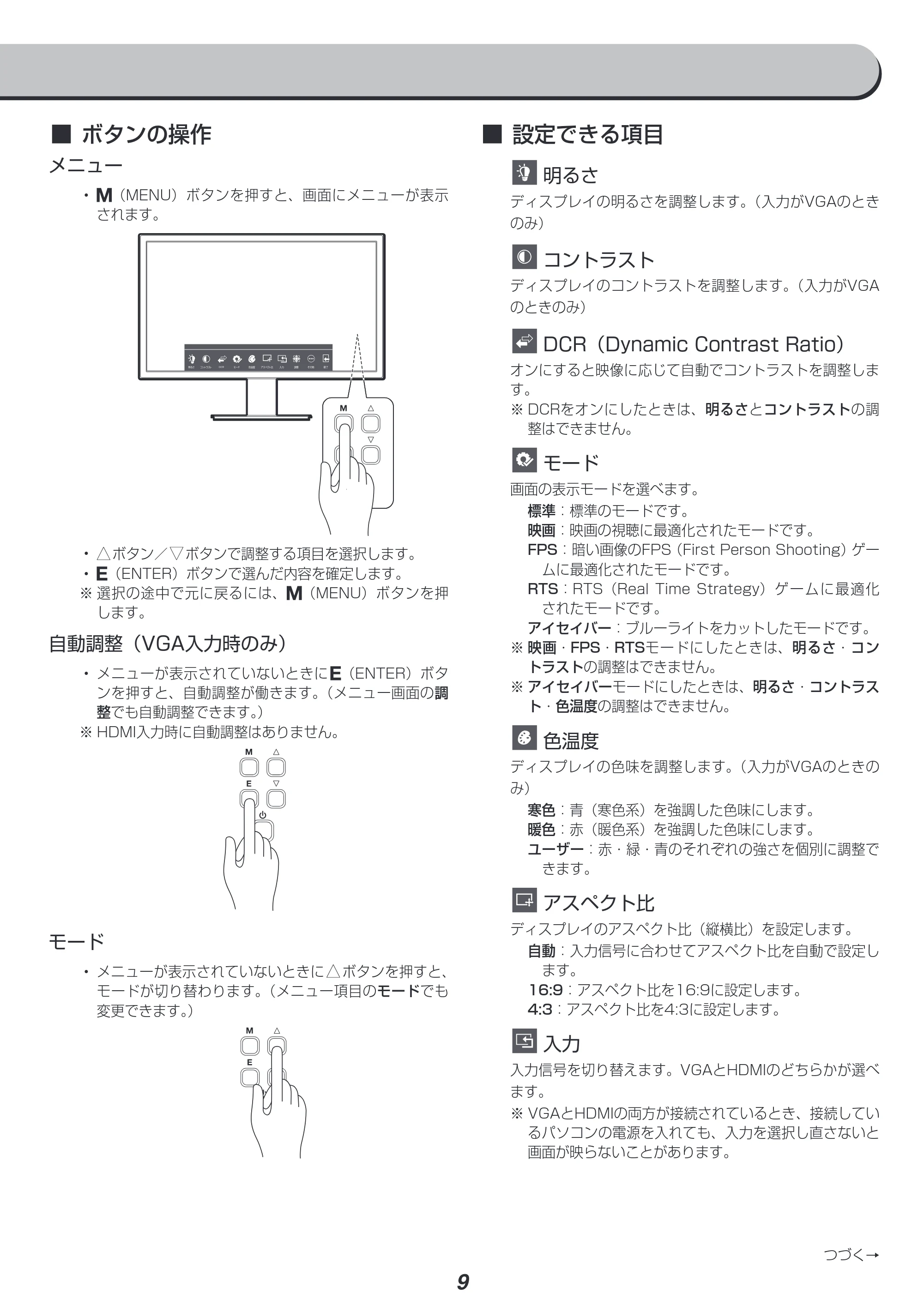 アイリスオーヤマ RLD-21AF 取扱説明書 — 原本ページ — 9ページ
