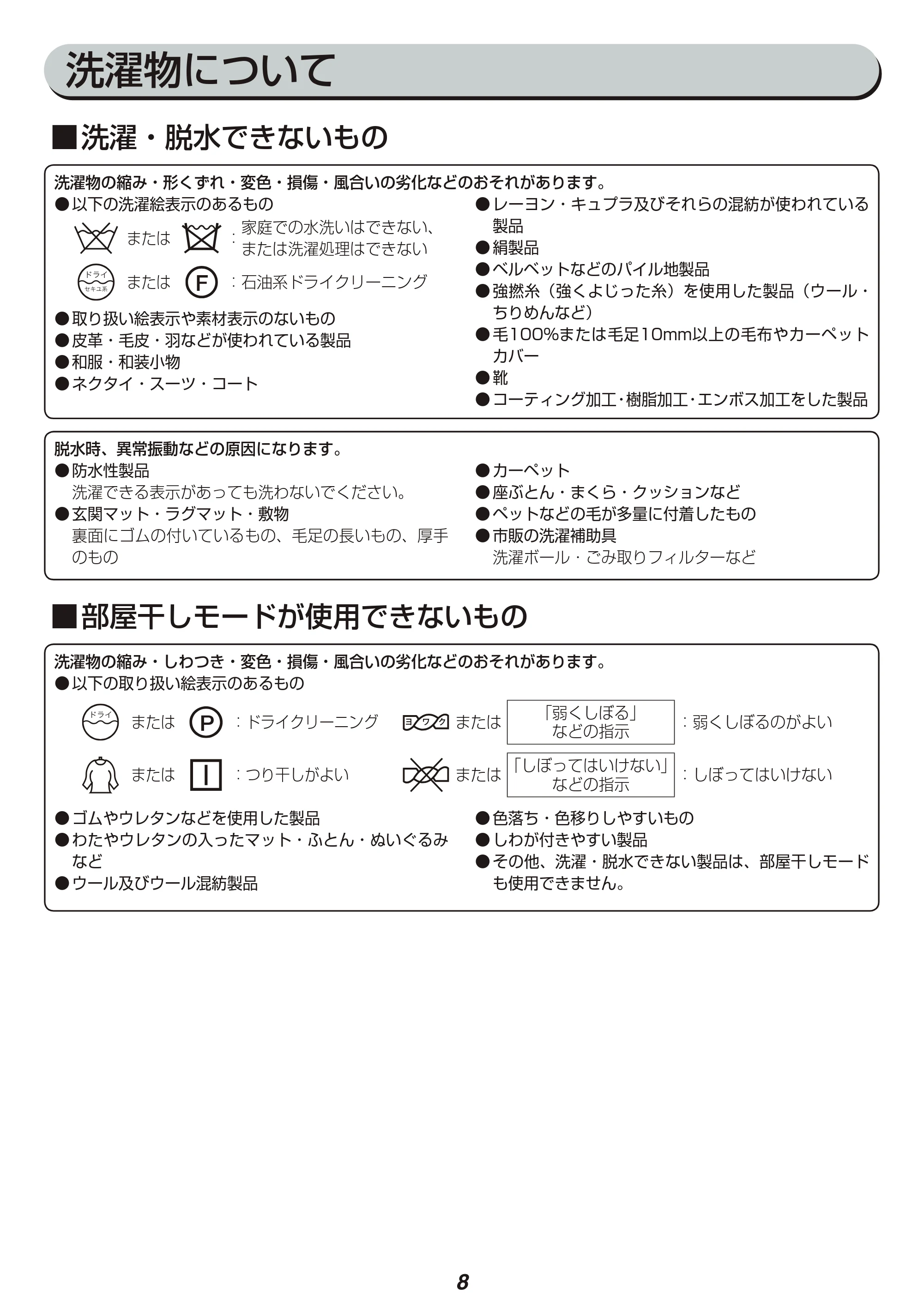 アイリスオーヤマ IAW-T701 取扱説明書 — 原本ページ — 8ページ
