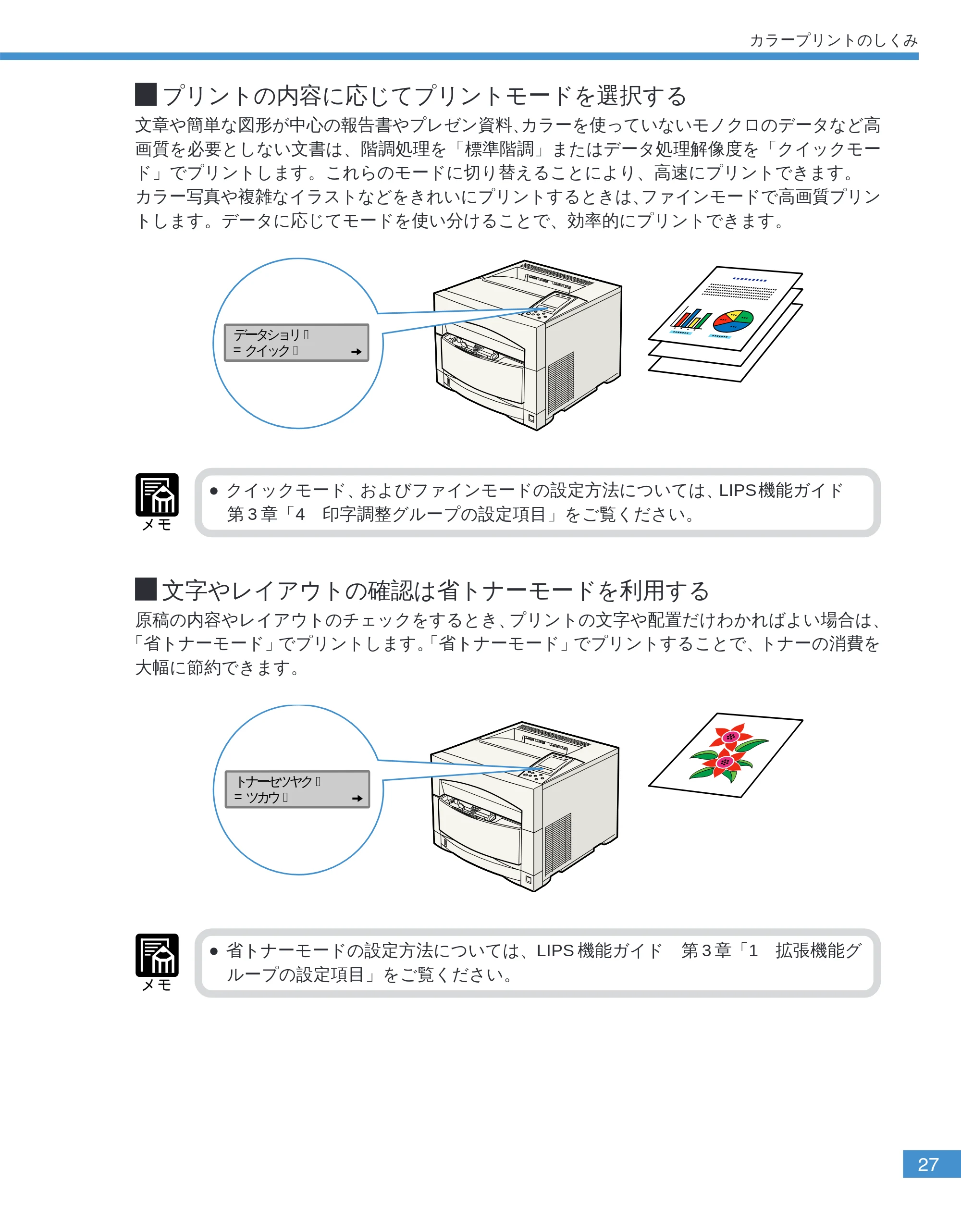 キヤノン LBP-2050 ユーザーズガイド (PDF形式/10.14Mバイト) — プリントの内容に応じてプリントモードを選択する — 原本ページ — 30ページ