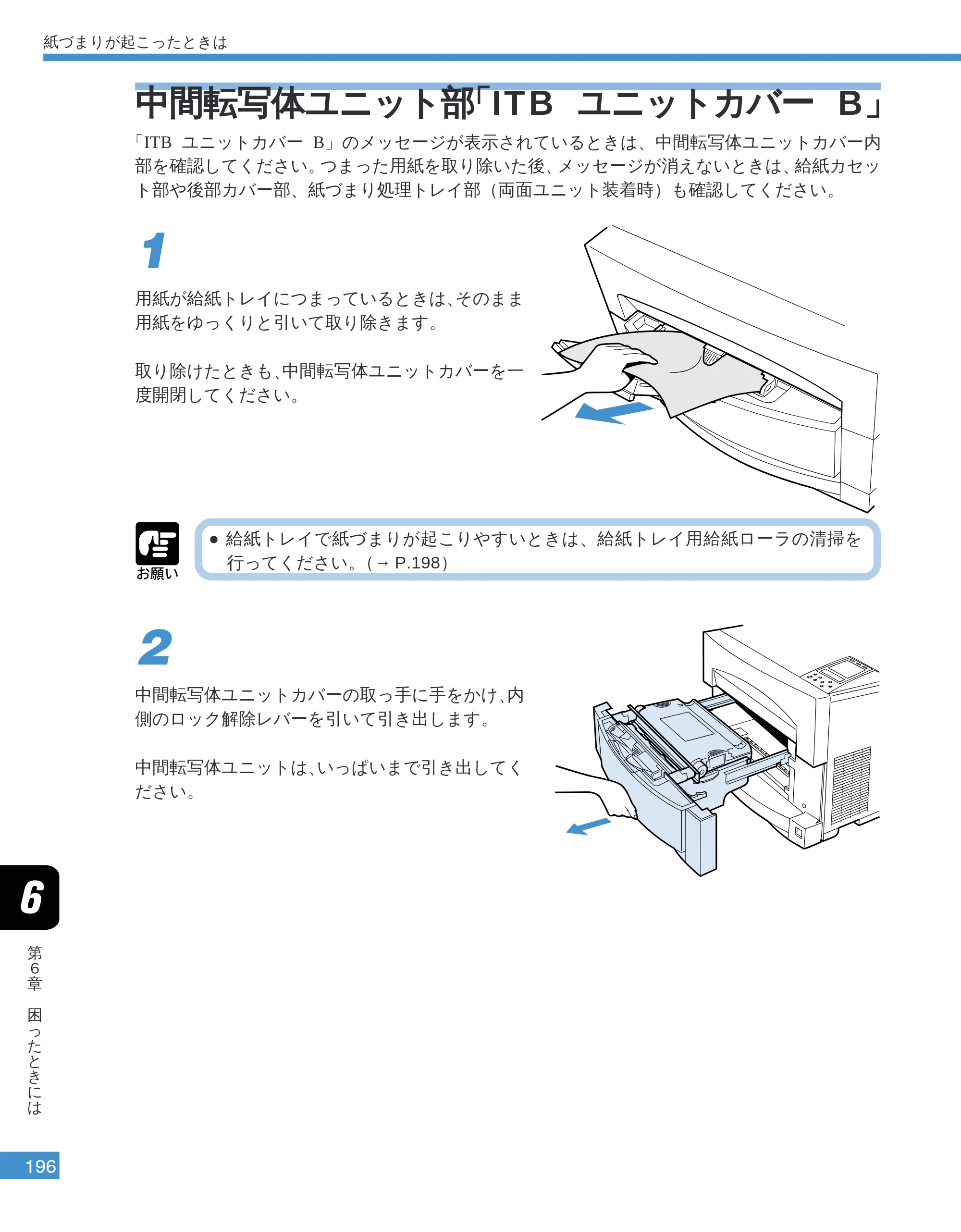 キヤノン LBP-2050 ユーザーズガイド （PDF形式／10.14Mバイト） — 中間転写体ユニット部「ITB ユニットカバー B」 — 原本ページ — 199ページ