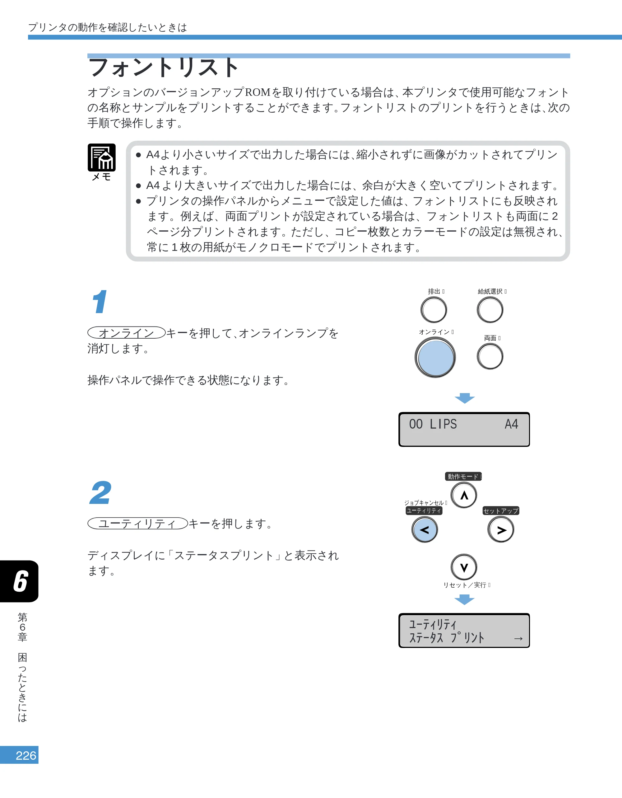 キヤノン LBP-2050 ユーザーズガイド （PDF形式／10.14Mバイト） — フォントリスト — 原本ページ — 229ページ