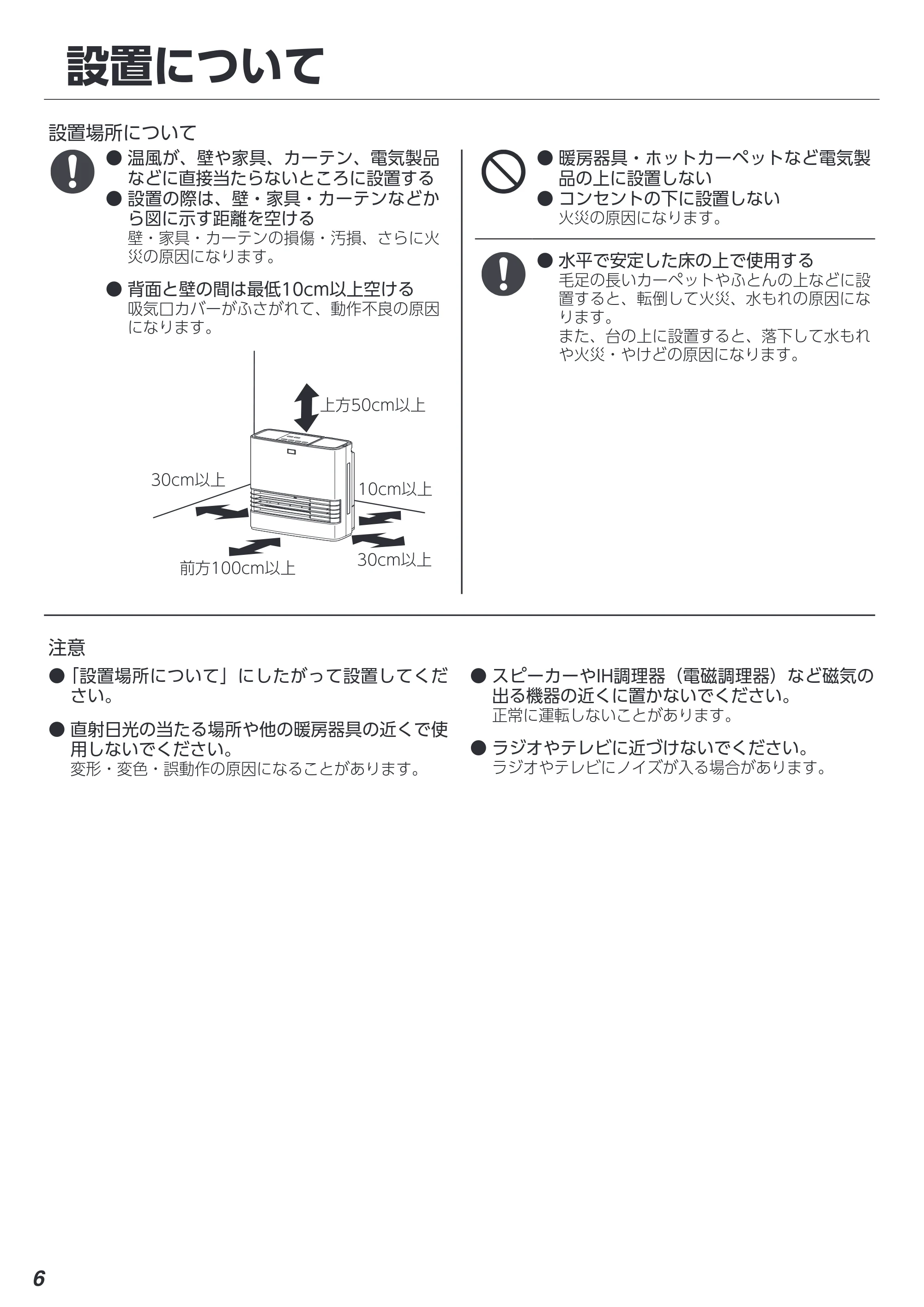 アイリスオーヤマ ACHHM12A-H 取扱説明書 — 原本ページ — 6ページ