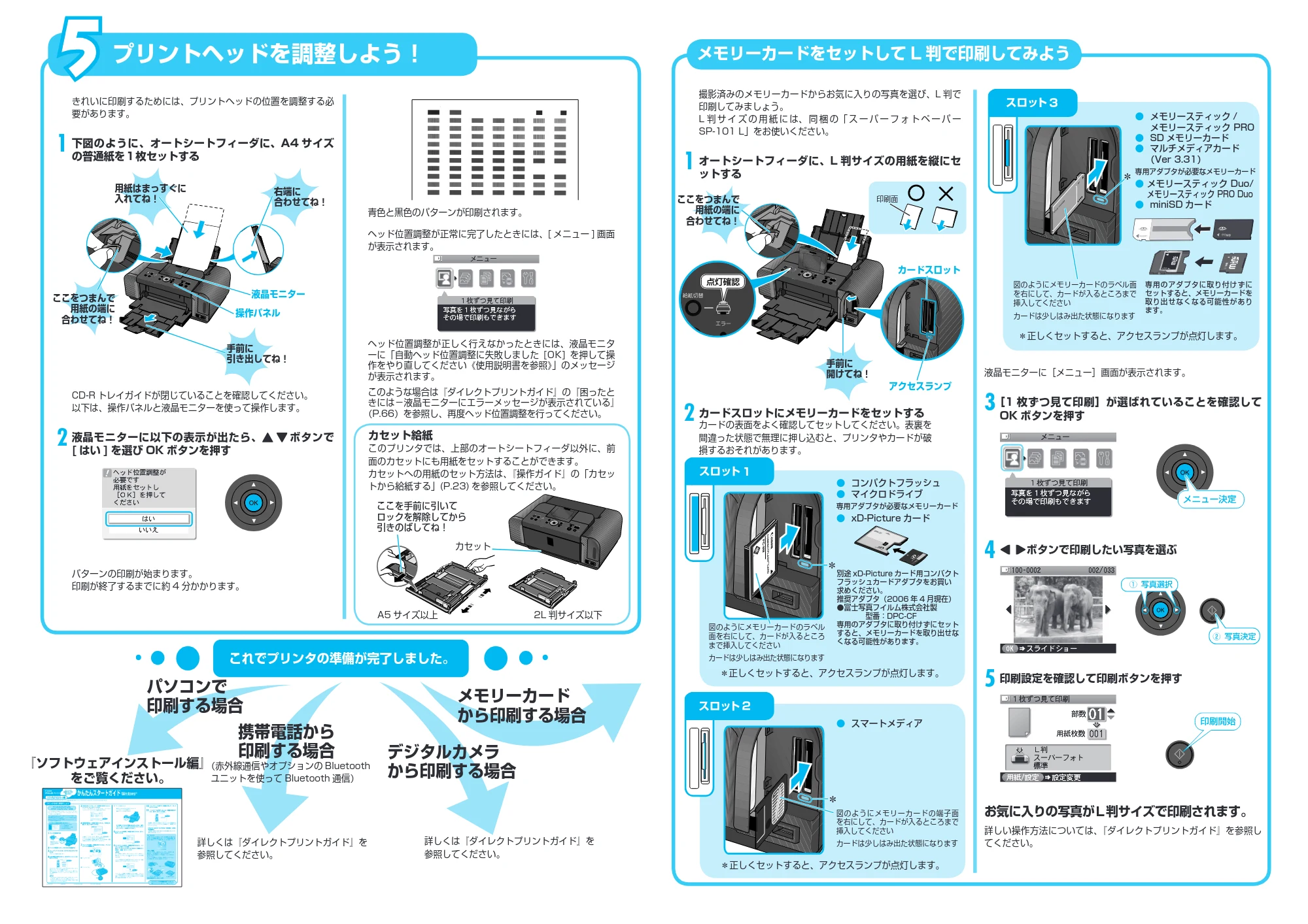 キヤノン PIXUS iP6700D かんたんスタートガイド(本体設置編) (PDF形式/1.73Mバイト) — 原本ページ — 2ページ