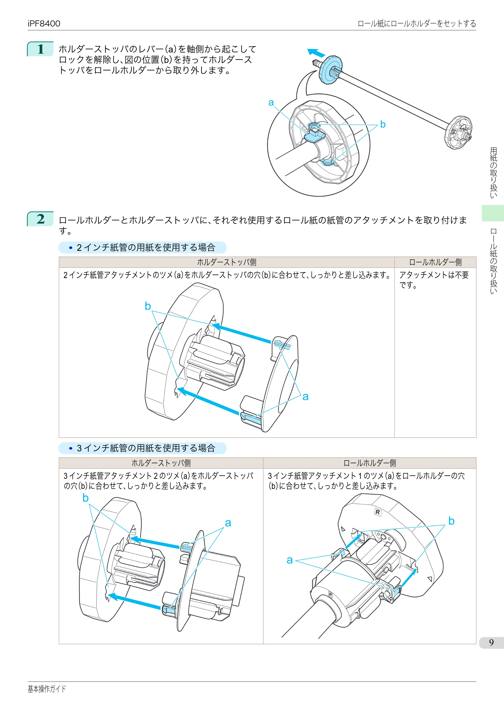 キヤノン iPF8400 基本操作ガイド（PDF：19.4MB） — 原本ページ — 9ページ