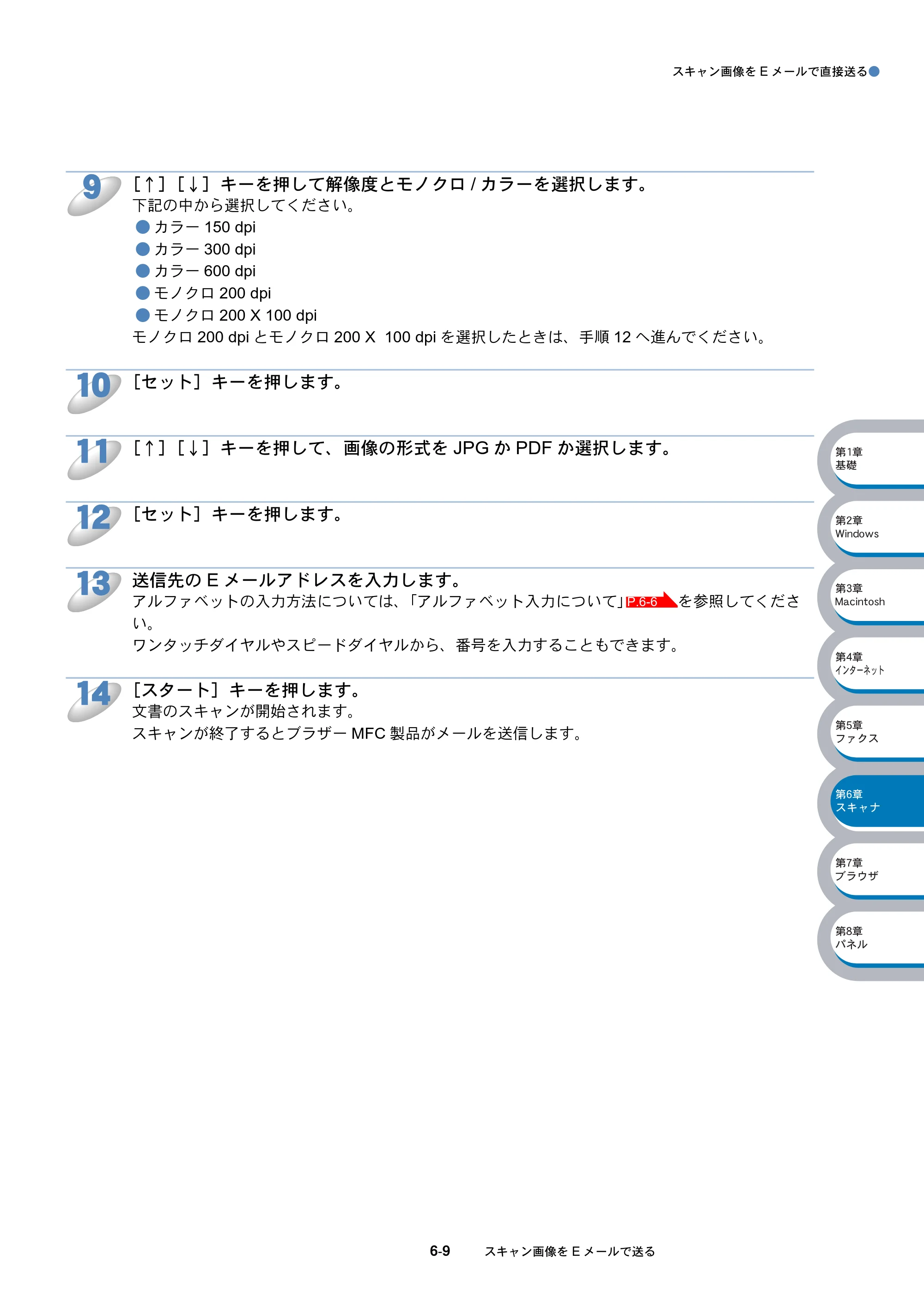 ブラザー DCP-8025J / DCP-8025JN / MFC-8820J ネットワーク取扱説明書 — 原本ページ — 106ページ