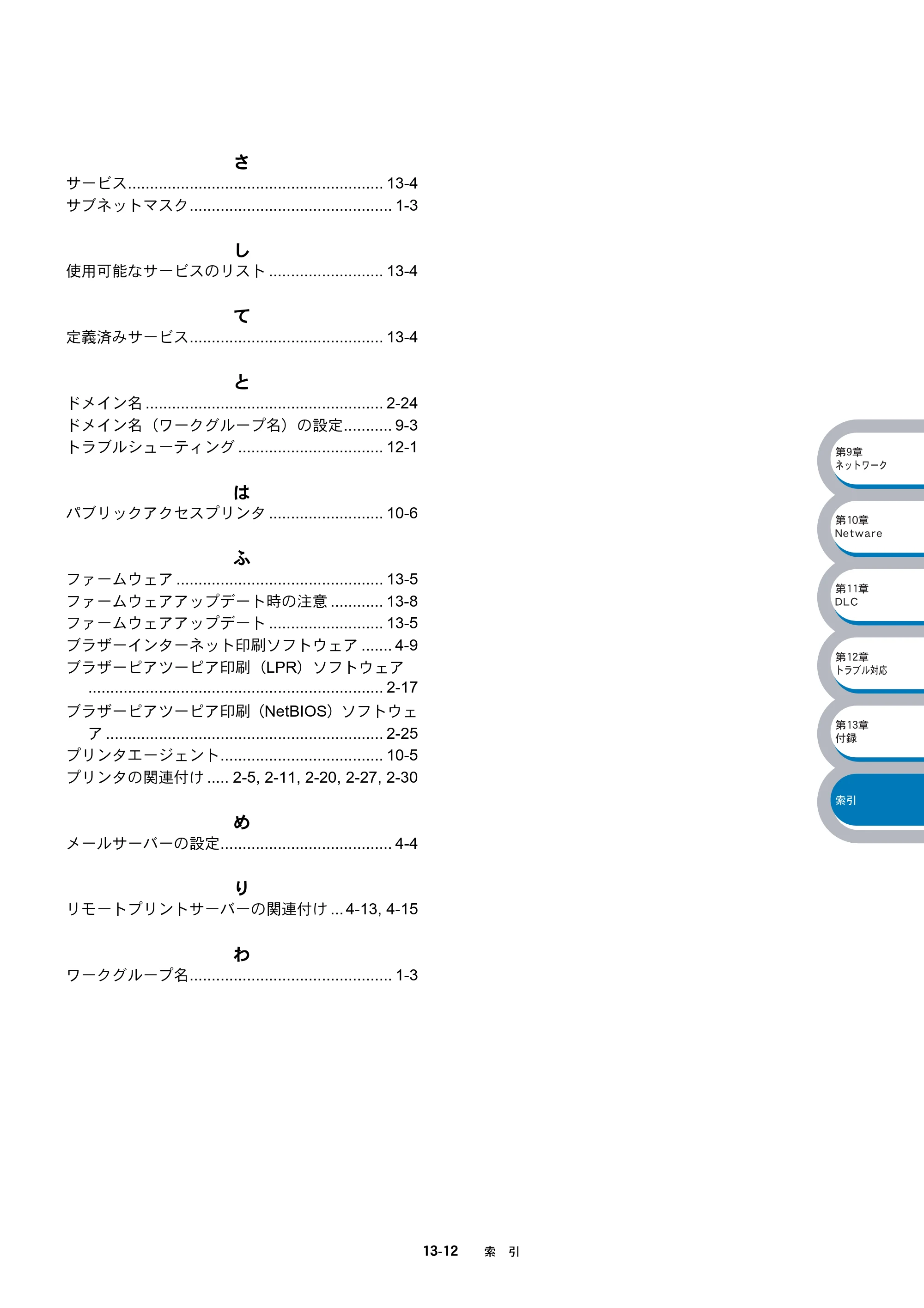 ブラザー DCP-8025J / DCP-8025JN / MFC-8820J ネットワーク取扱説明書 — 原本ページ — 207ページ