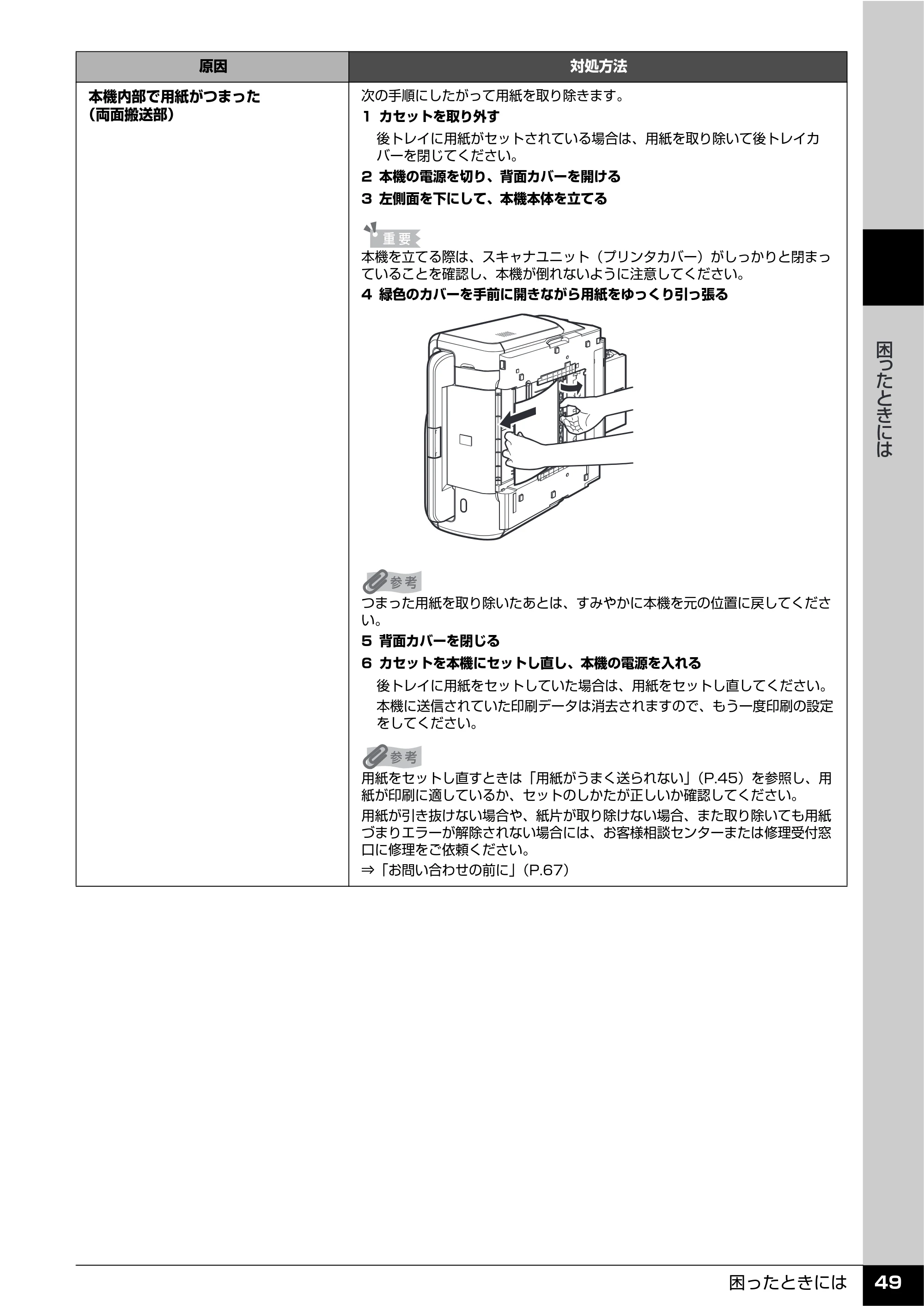 キヤノン PIXUS MX7600 操作ガイド (お手入れ・困ったときには編) (PDF形式/7.23Mバイト) — 原本ページ — 50ページ