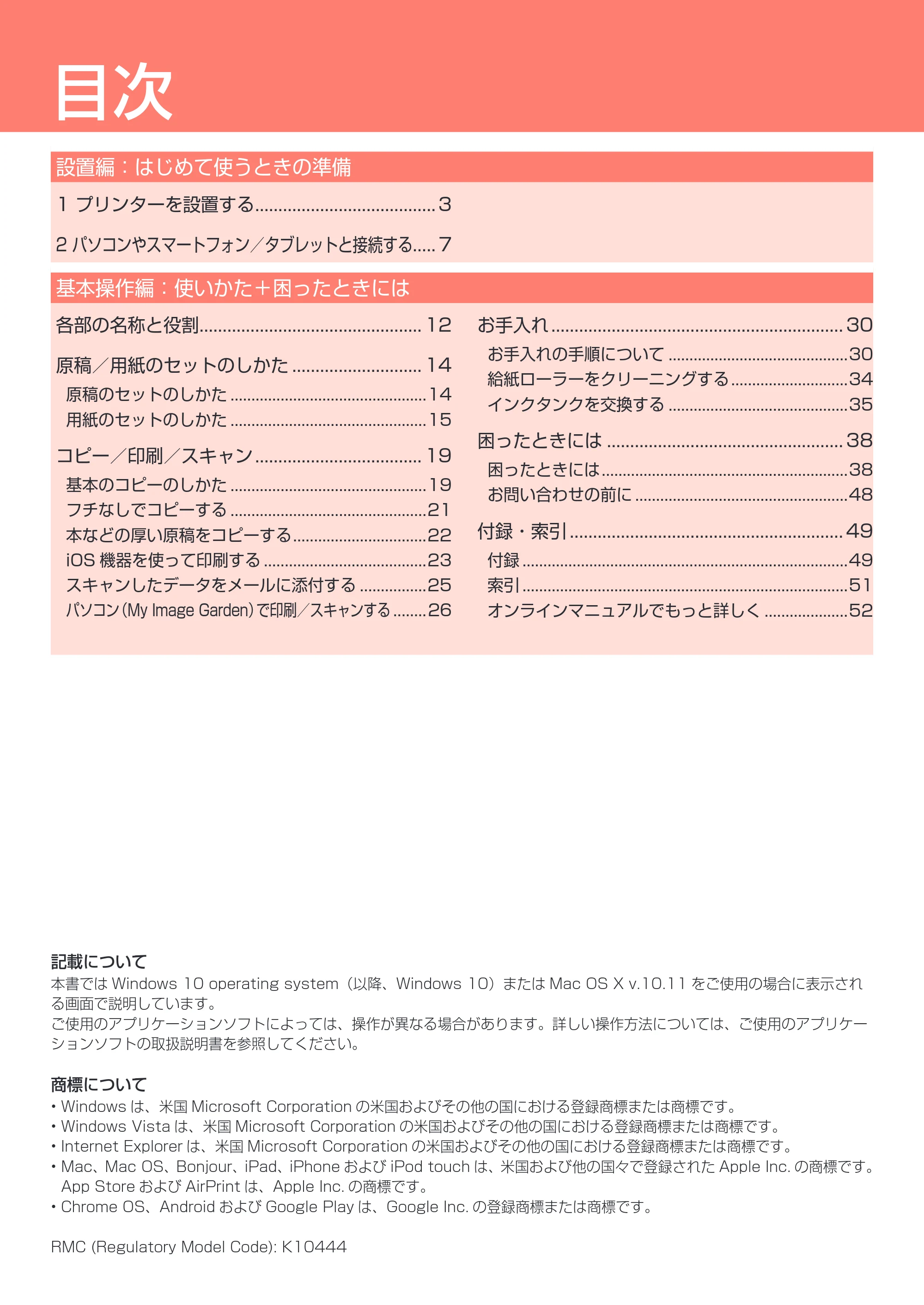 キヤノン PIXUS TS6030 設置・基本操作マニュアル（PDF：5.41MB） — 原本ページ — 2ページ