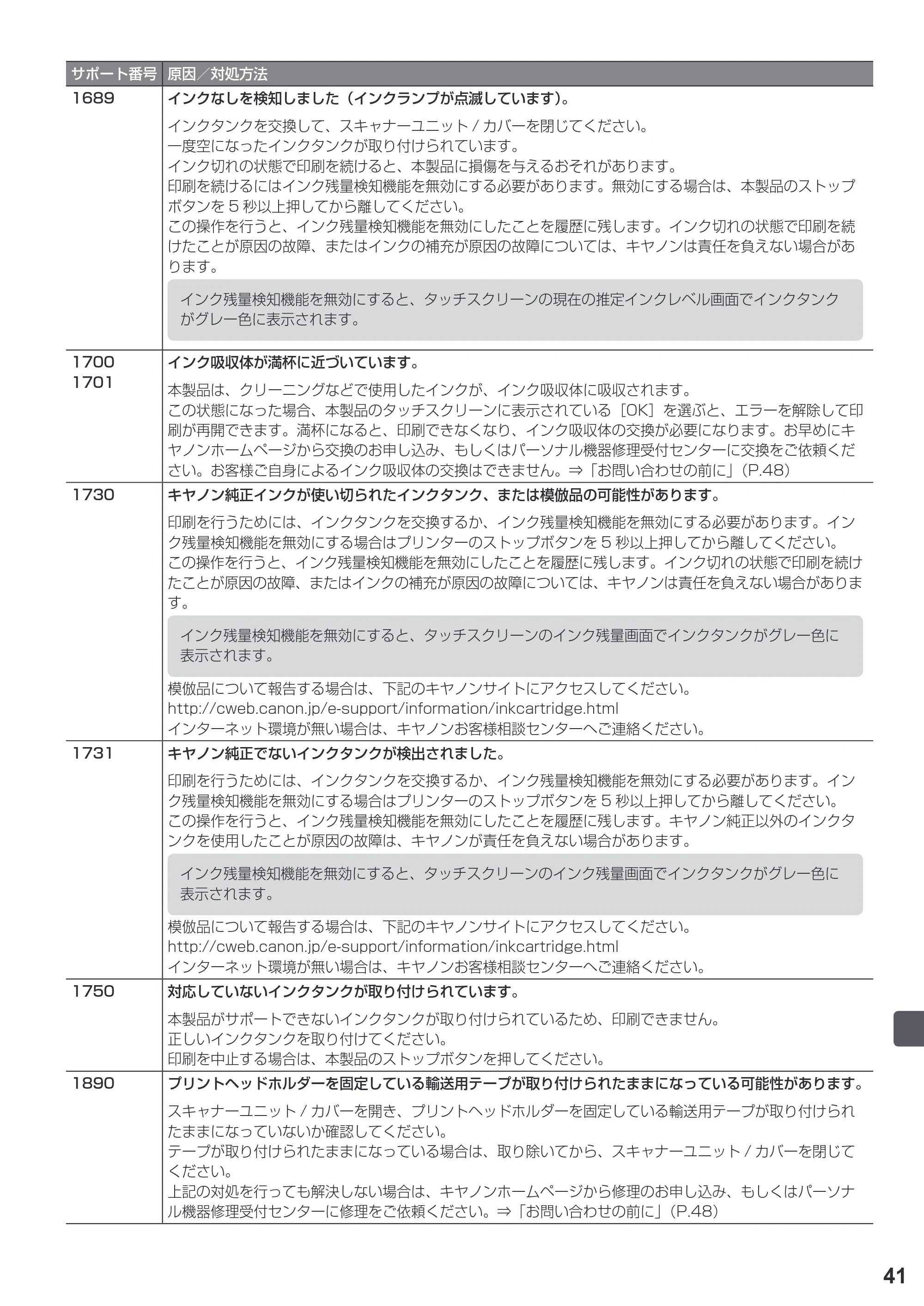 キヤノン PIXUS TS6030 設置・基本操作マニュアル（PDF：5.41MB） — 原本ページ — 43ページ