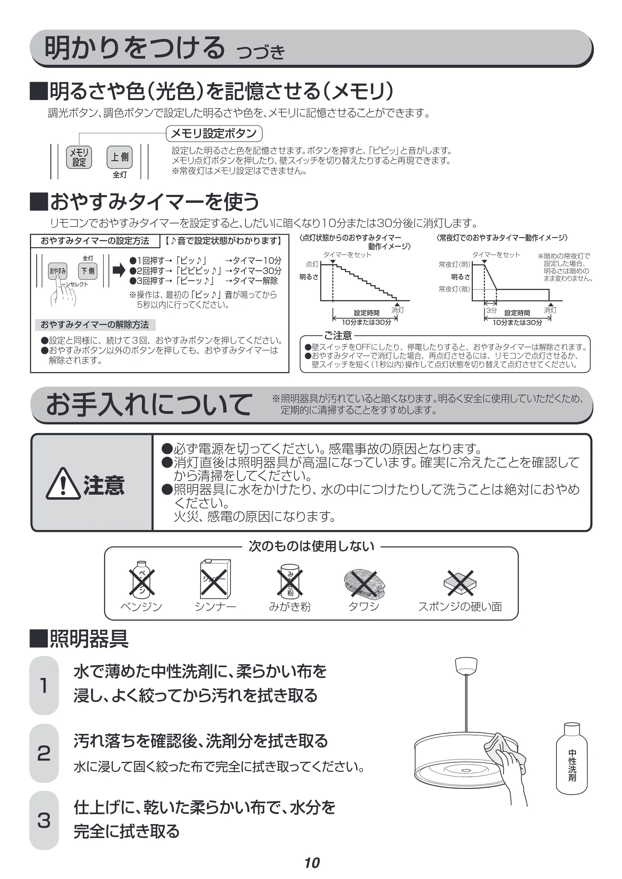 アイリスオーヤマ PLM6DL / DL-ADWN 取扱説明書 — 原本ページ — 10ページ