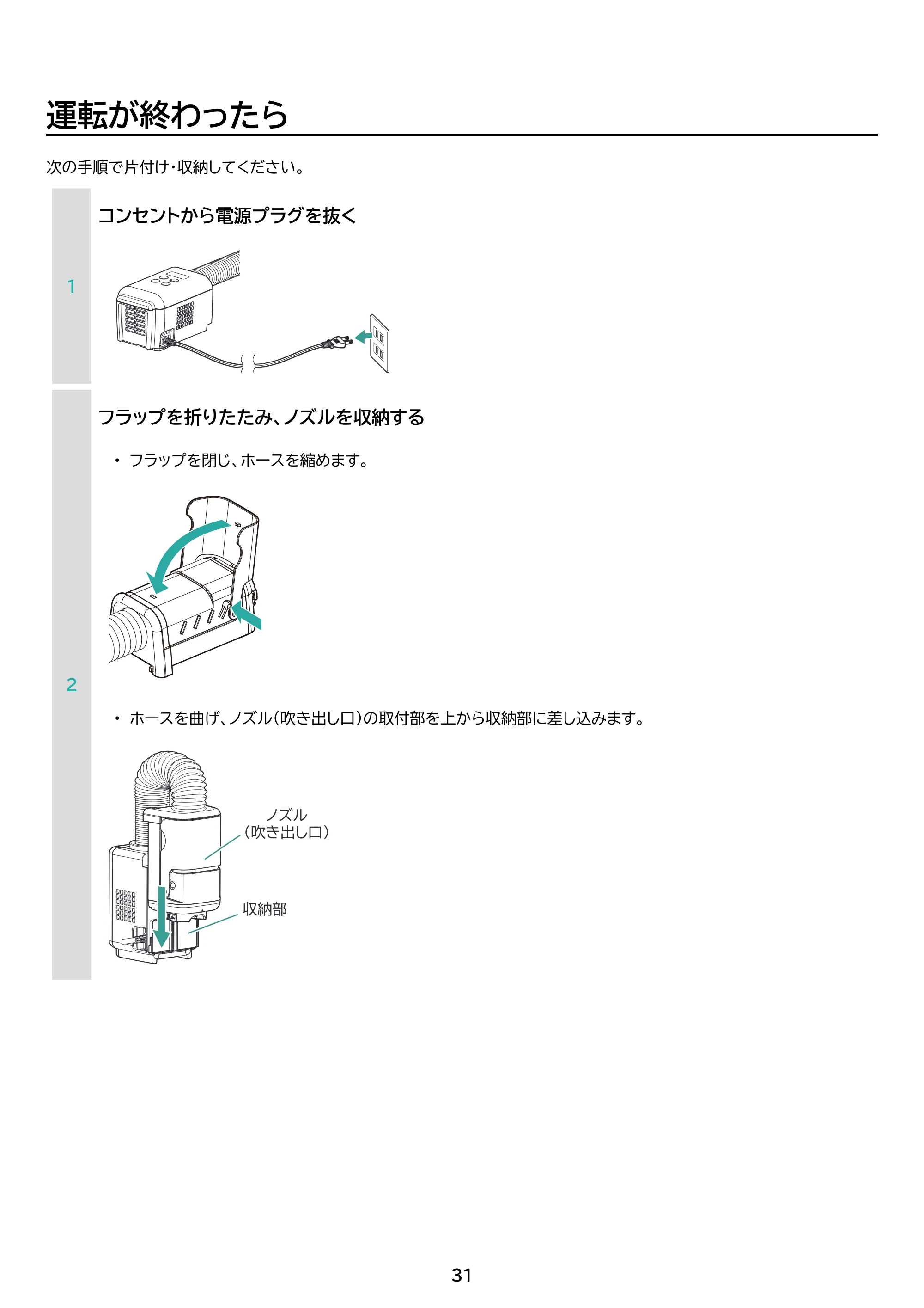 アイリスオーヤマ JSK-S10 取扱説明書 — 原本ページ — 31ページ