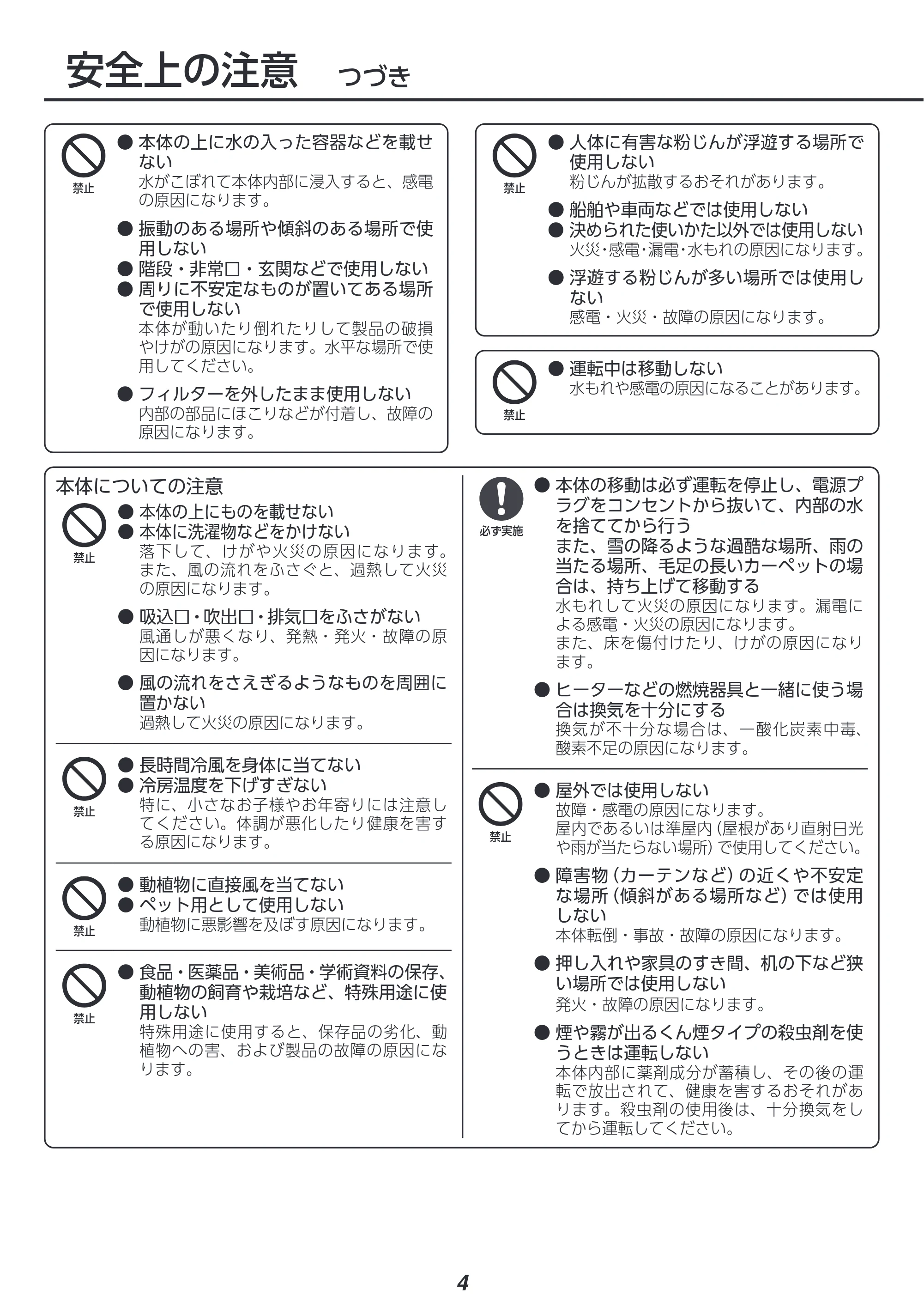 アイリスオーヤマ ISAC-1801U 取扱説明書 — 原本ページ — 4ページ