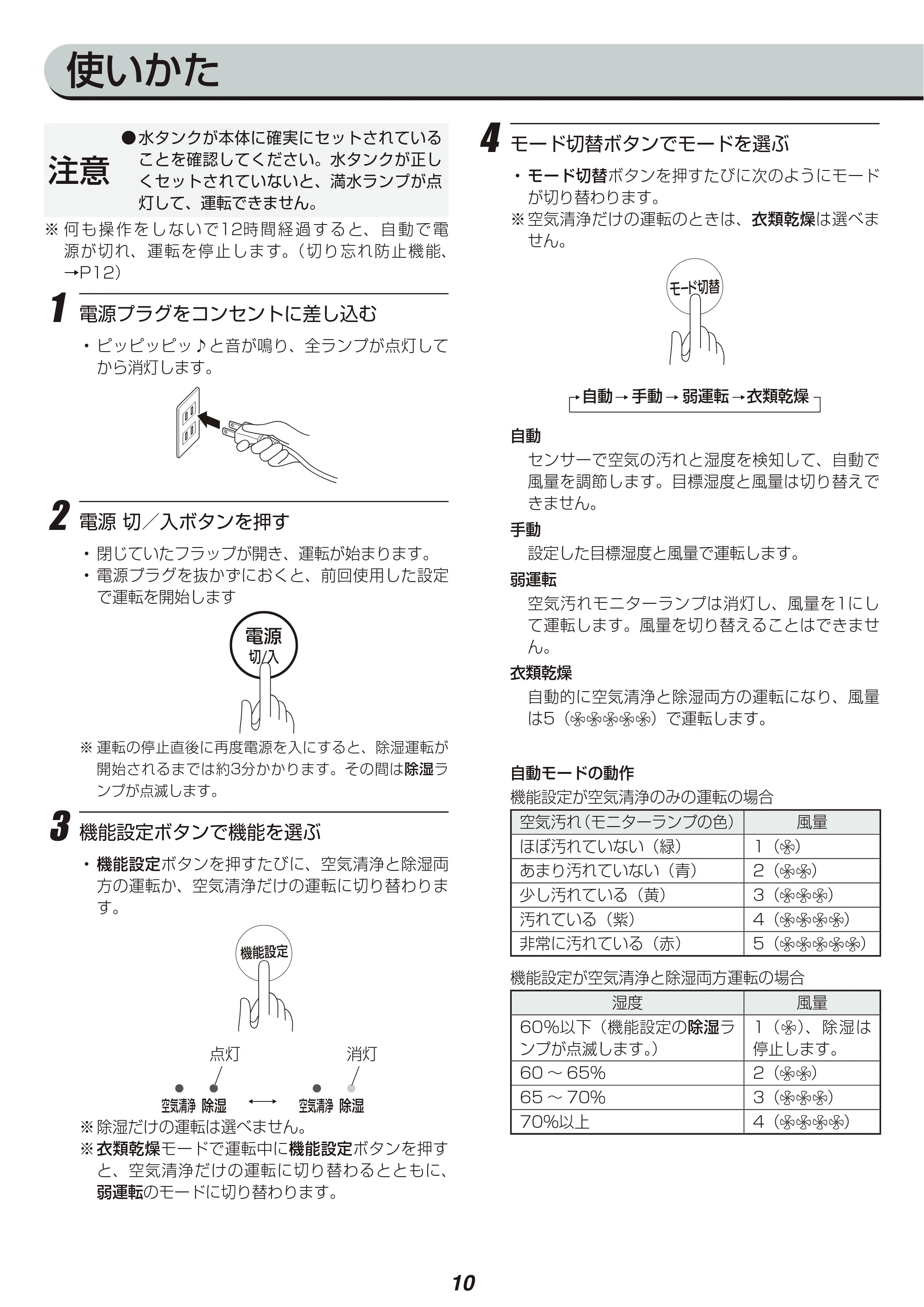 アイリスオーヤマ DCE-120 取扱説明書 — 原本ページ — 10ページ