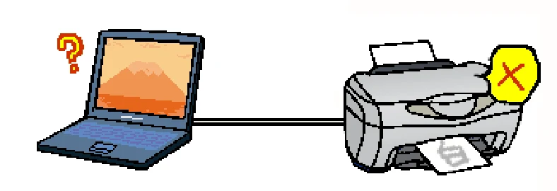 エプソン CC-570L CC-570L ユーザーズガイド (Macintosh版) — 動作はするが何も印刷しない — 図版 65-1 — 65ページ