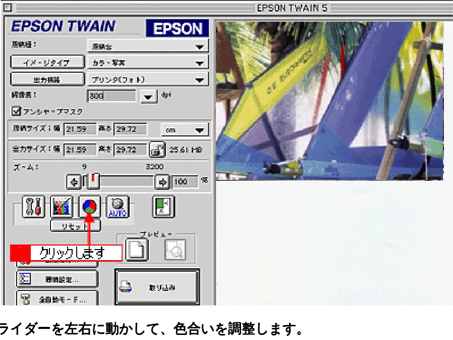 エプソン CC-570L CC-570L ユーザーズガイド (Macintosh版) — 色を鮮やかにして取り込もう — 図版 173-1 — 173ページ