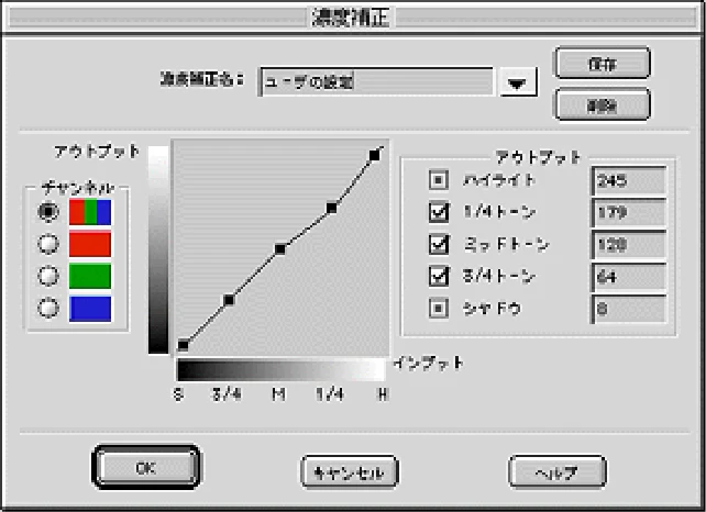 エプソン CC-570L CC-570L ユーザーズガイド (Macintosh版) — 濃度補正228 — 図版 228-4 — 228ページ