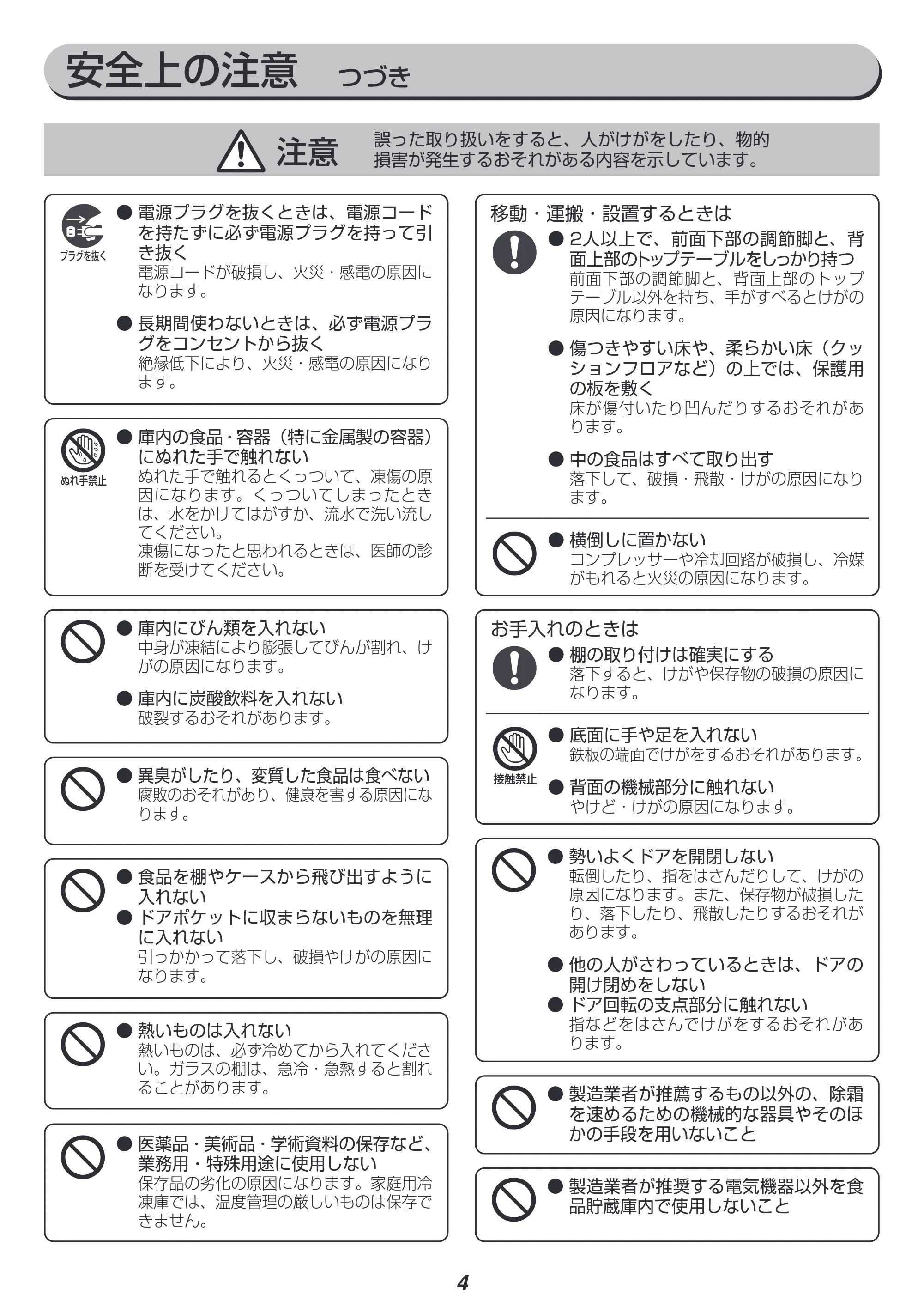 アイリスオーヤマ IUSN-14A 取扱説明書 — 原本ページ — 4ページ