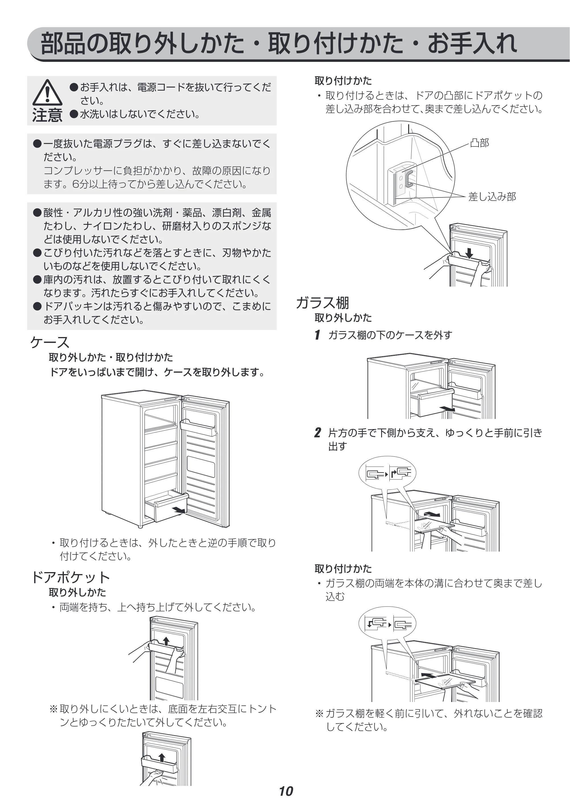 アイリスオーヤマ IUSN-14A 取扱説明書 — 原本ページ — 10ページ