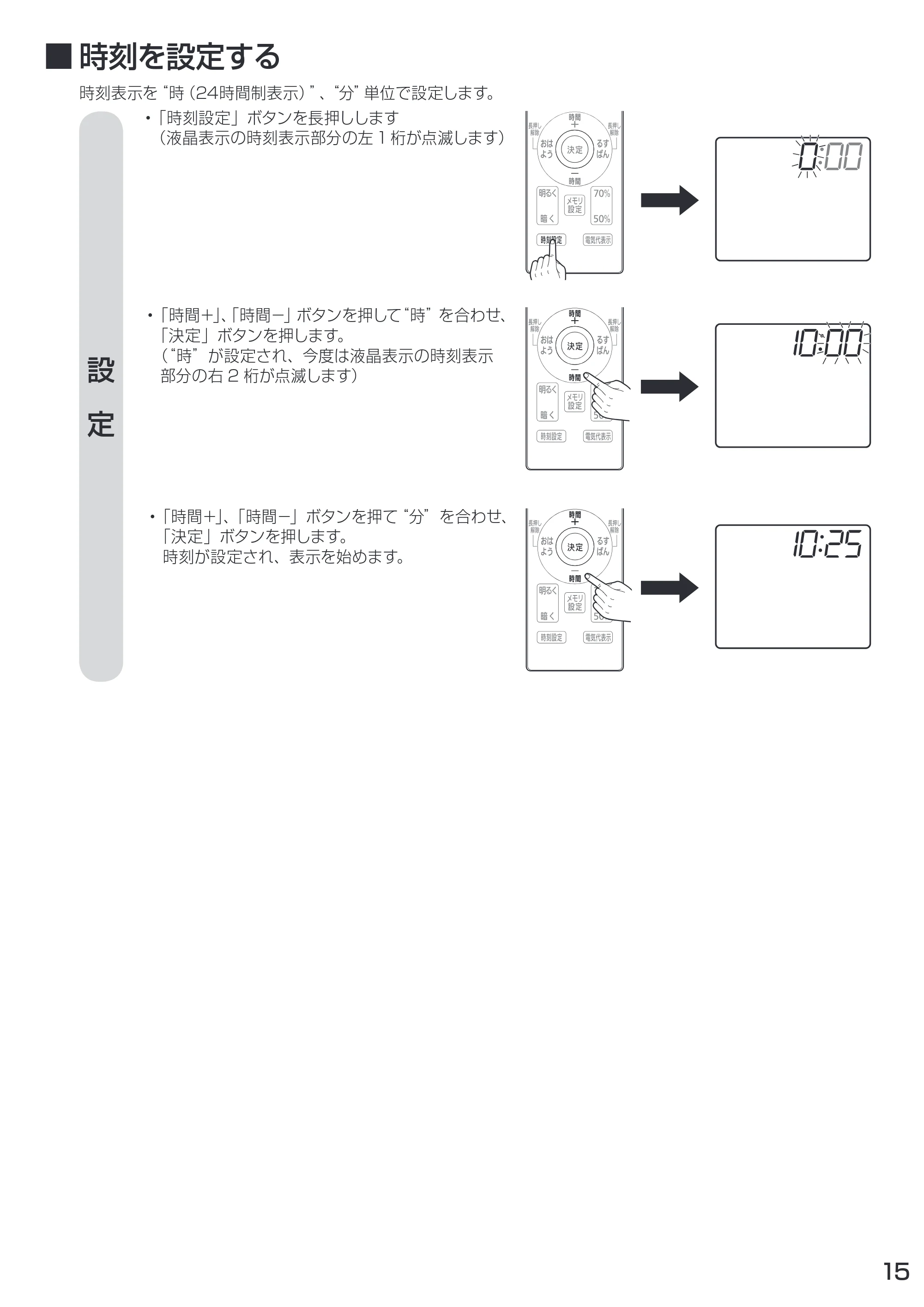 アイリスオーヤマ CL12N-FE 取扱説明書 — 原本ページ — 15ページ