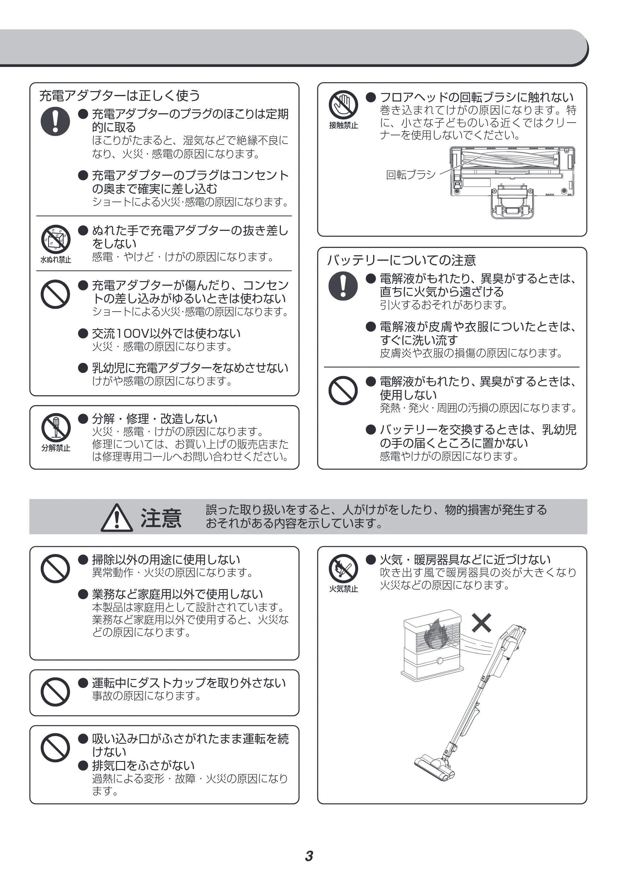 アイリスオーヤマ SCD-R2P 取扱説明書 — 原本ページ — 3ページ