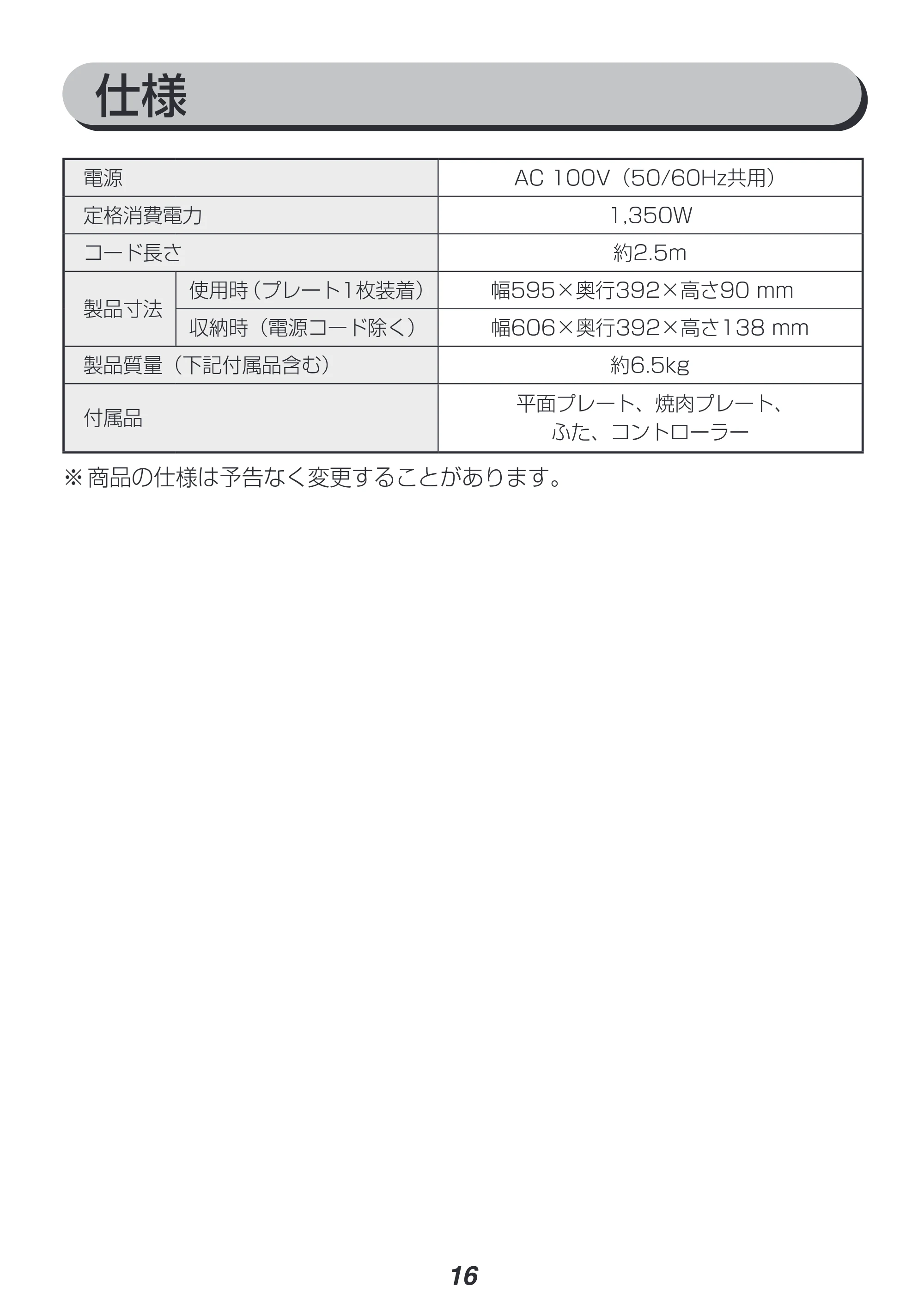 アイリスオーヤマ SWHP-012 取扱説明書 — 原本ページ — 16ページ