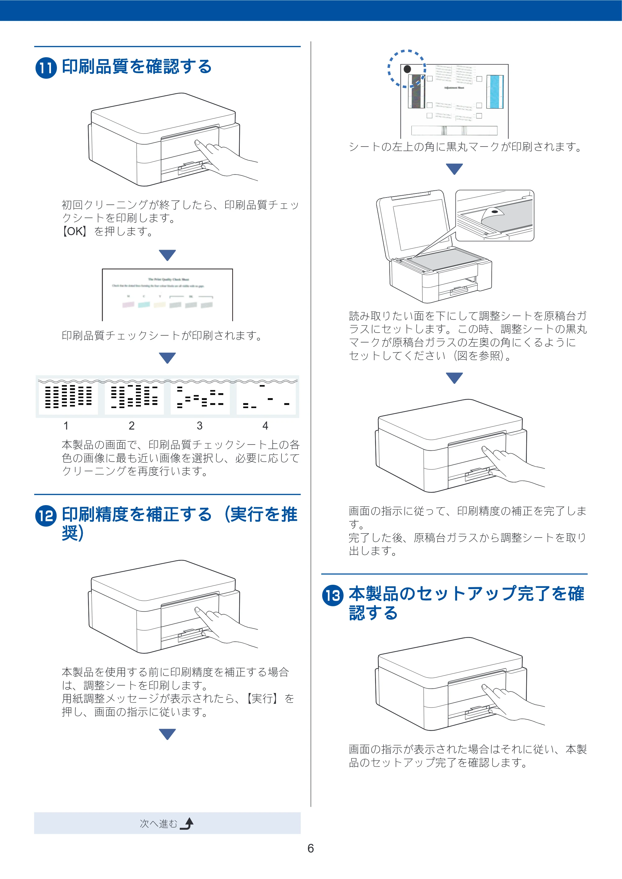 ブラザー DCP-J1270N / DCP-J4250N / DCP-J529N かんたん設置ガイド — 原本ページ — 6ページ