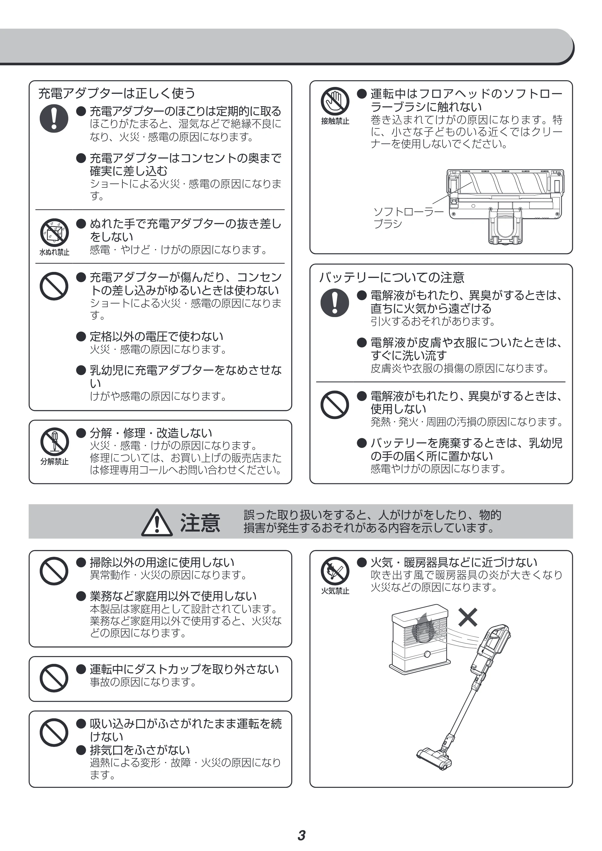 アイリスオーヤマ SCD-M1P 取扱説明書 — 原本ページ — 3ページ