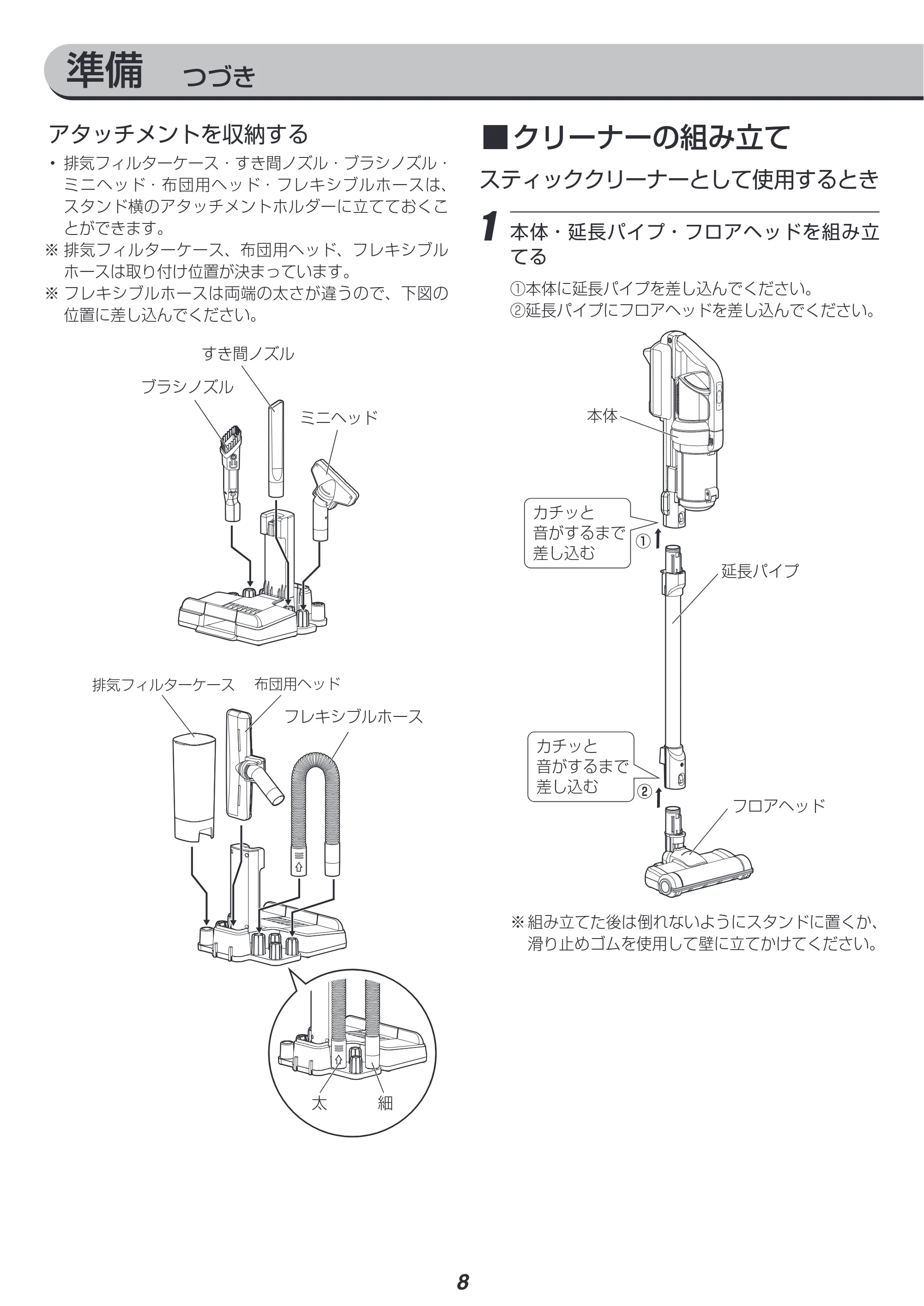 アイリスオーヤマ SCD-M1P 取扱説明書 — 原本ページ — 8ページ