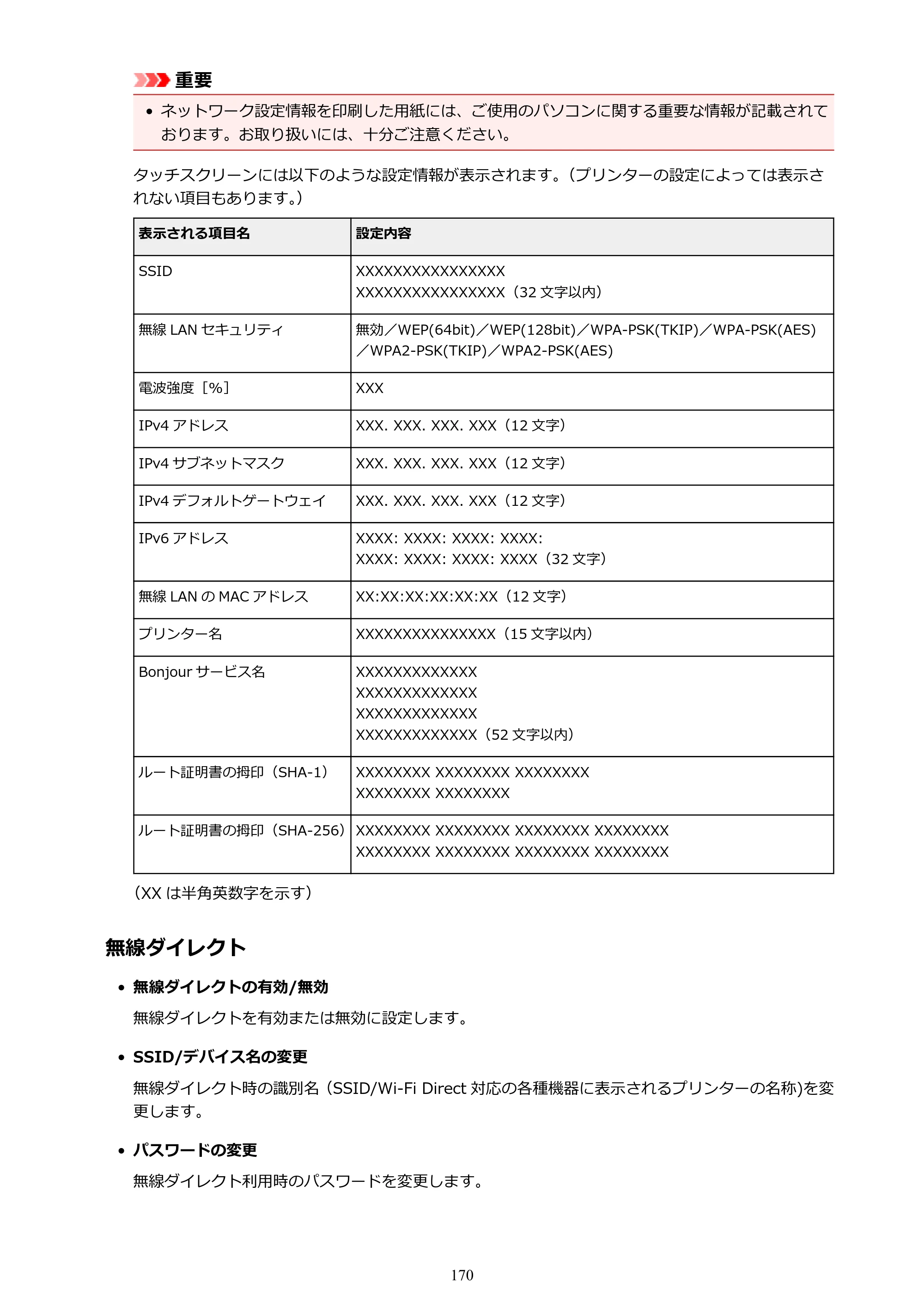 キヤノン PIXUS XK50 電子マニュアル PDF版（Mac版）（PDF：15.4MB） — 原本ページ — 170ページ