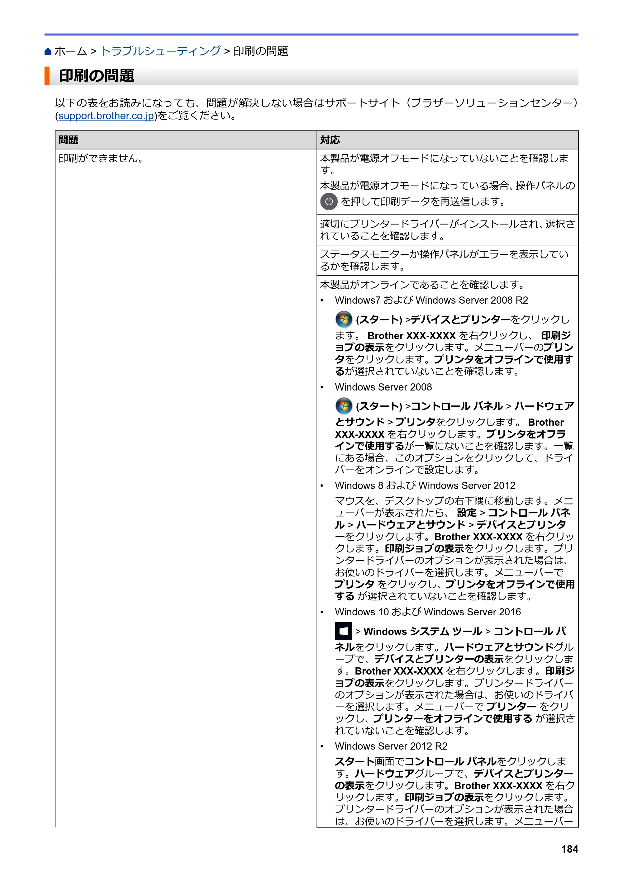 ブラザー HL-L3230CDW オンラインユーザーズガイド — 印刷の問題 — 原本ページ — 188ページ