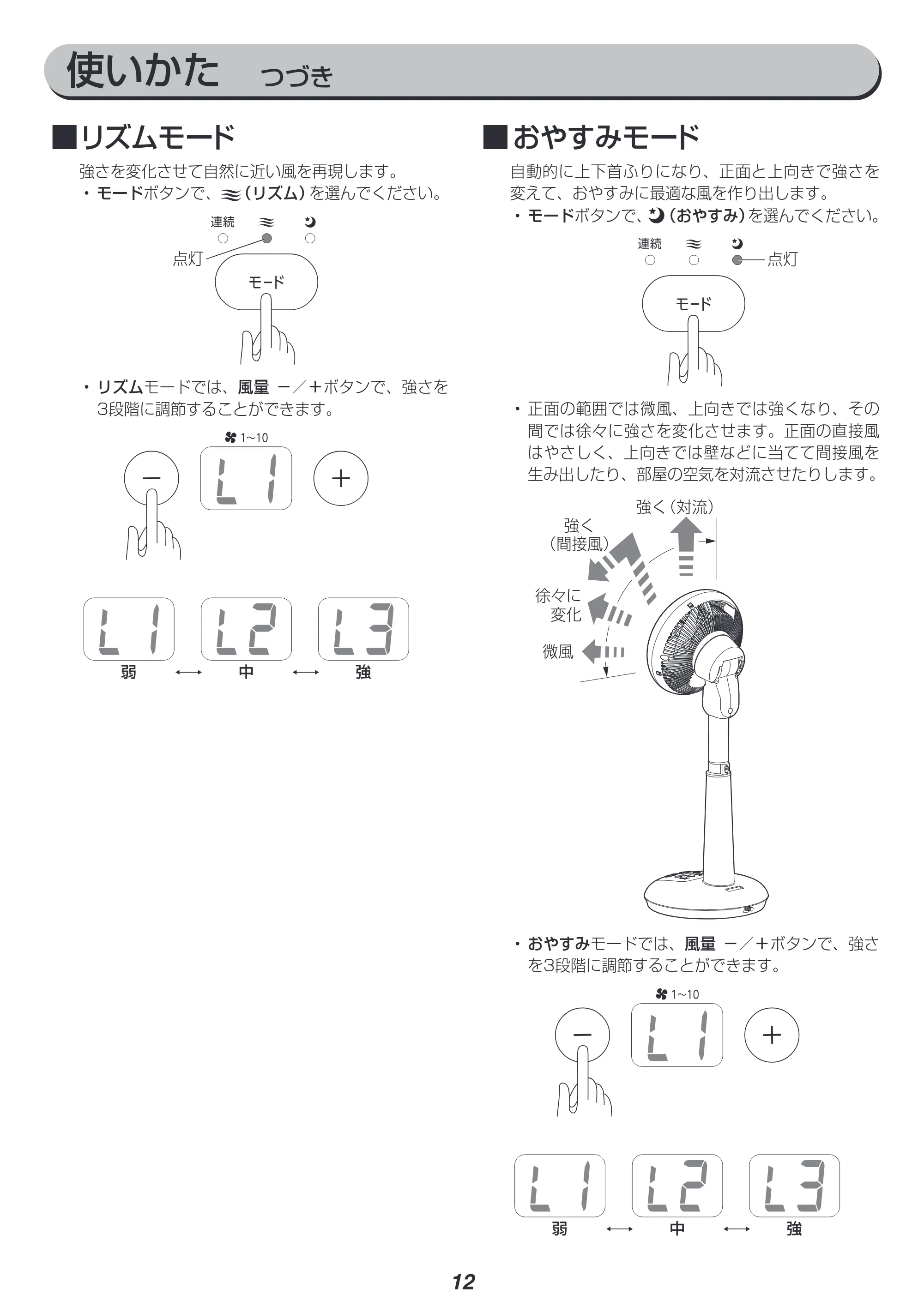 アイリスオーヤマ STF-DCC18T 取扱説明書 — 原本ページ — 12ページ