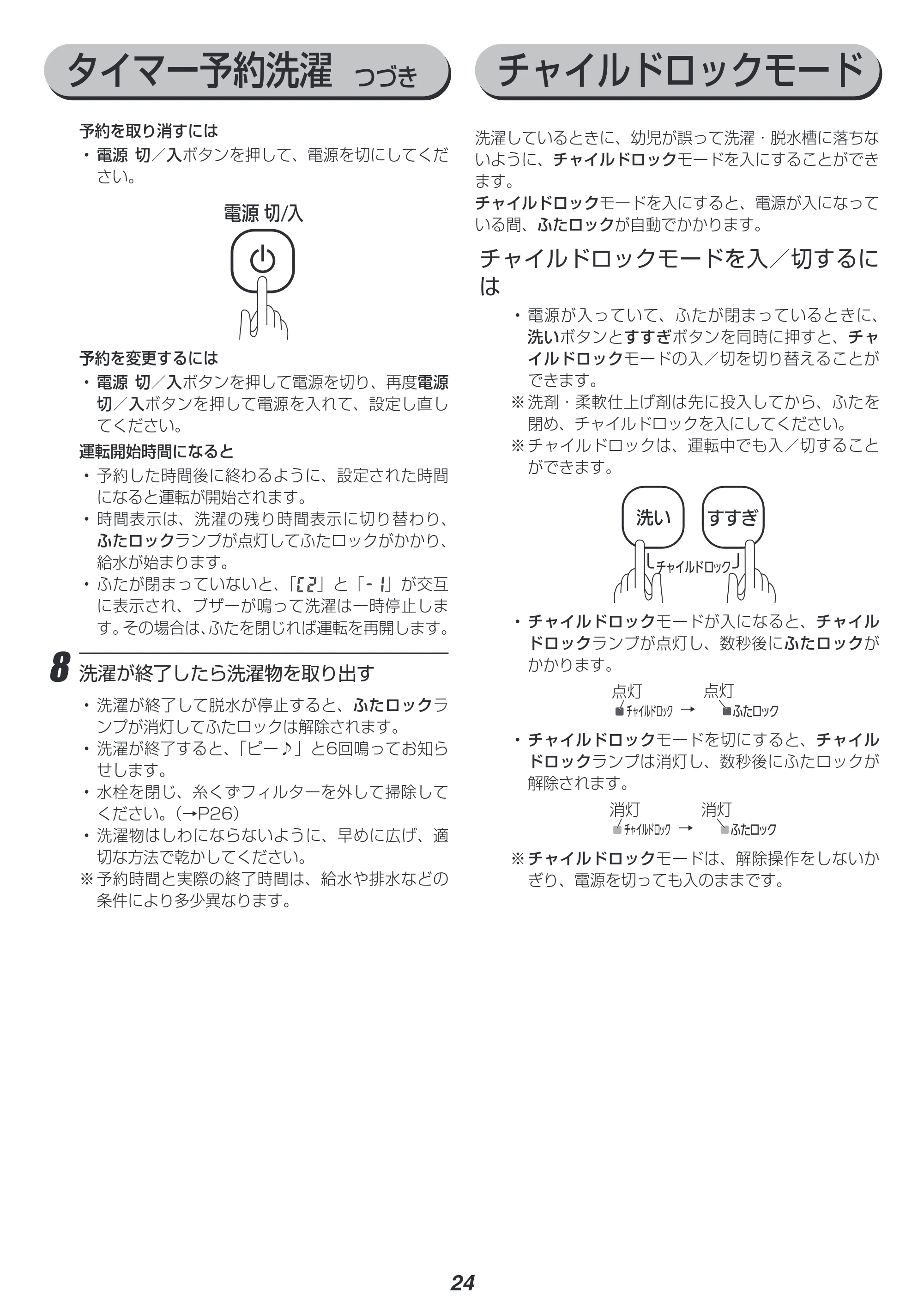 アイリスオーヤマ IAW-T803BL 取扱説明書 — 原本ページ — 24ページ