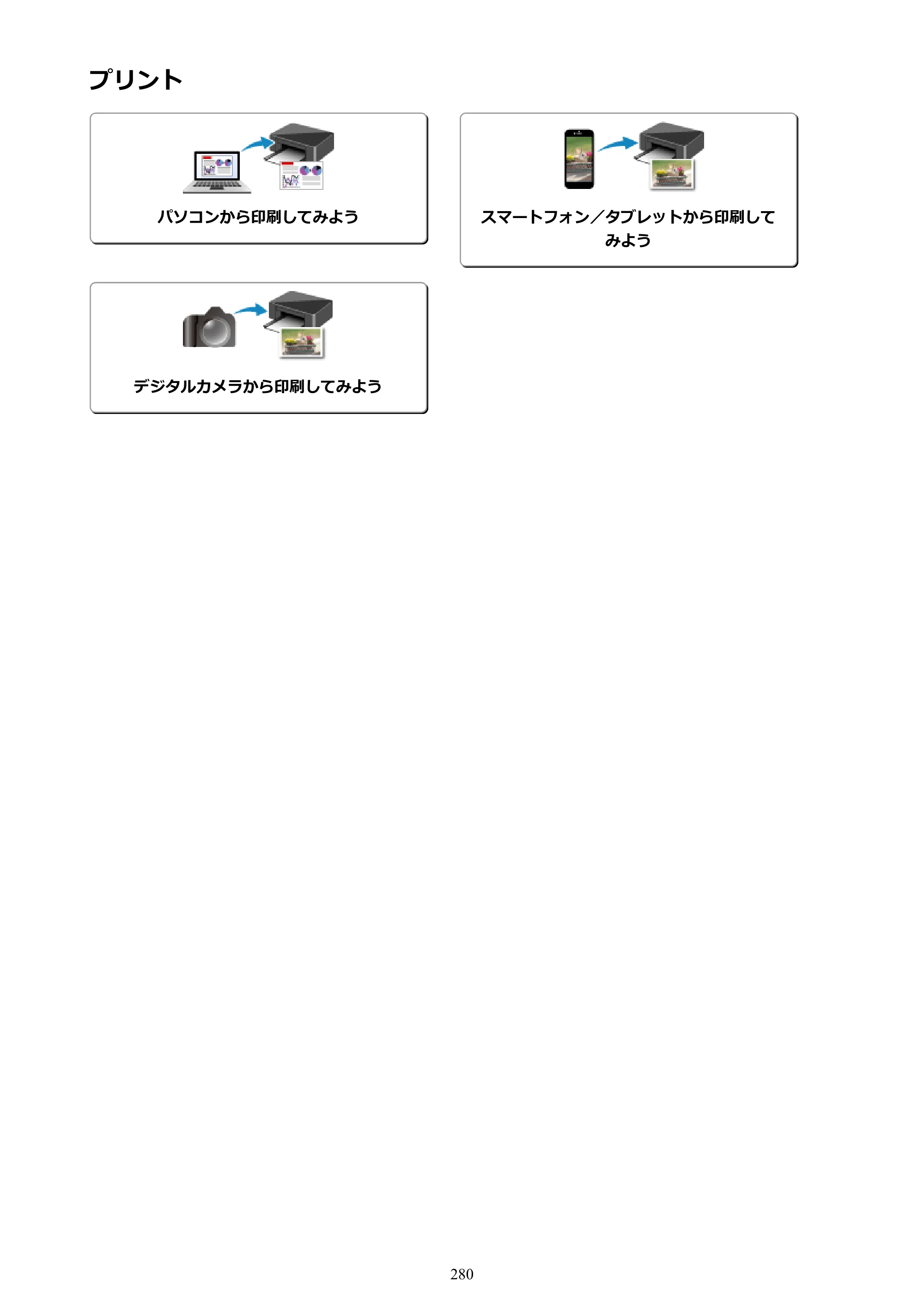 キヤノン PIXUS MG3630 MG3630 （PDF） オンラインマニュアル - 取扱説明書 - （Mac） 2026年5月21日更新（PDF：9.2MB） — プリント — 原本ページ — 280ページ